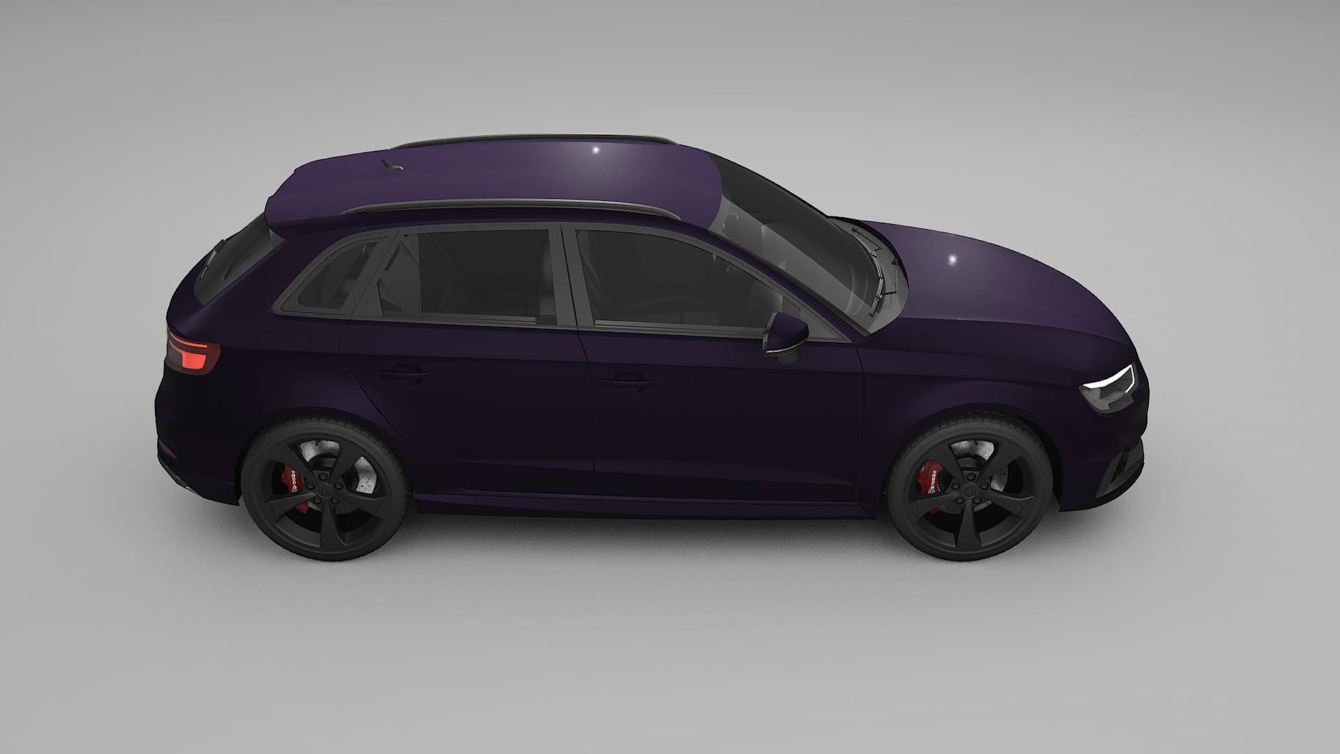 Audi RS3 Sportback 8V facelift PPF Fólie | VIOLET TPU PPF - kompletní pre-cut kit