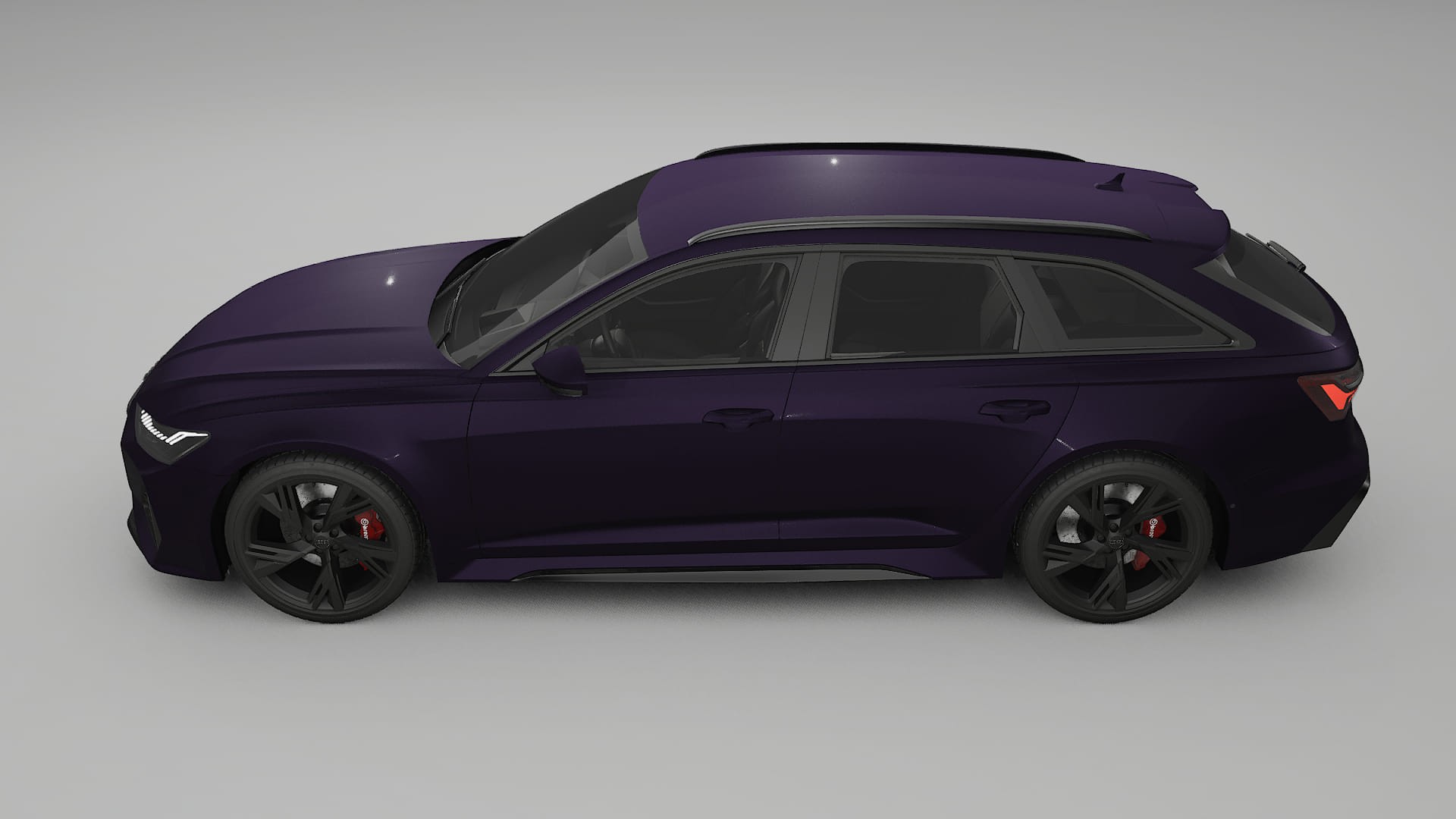 Audi RS6 Avant C8 facelift PPF Fólie | VIOLET TPU PPF - kompletní pre-cut kit