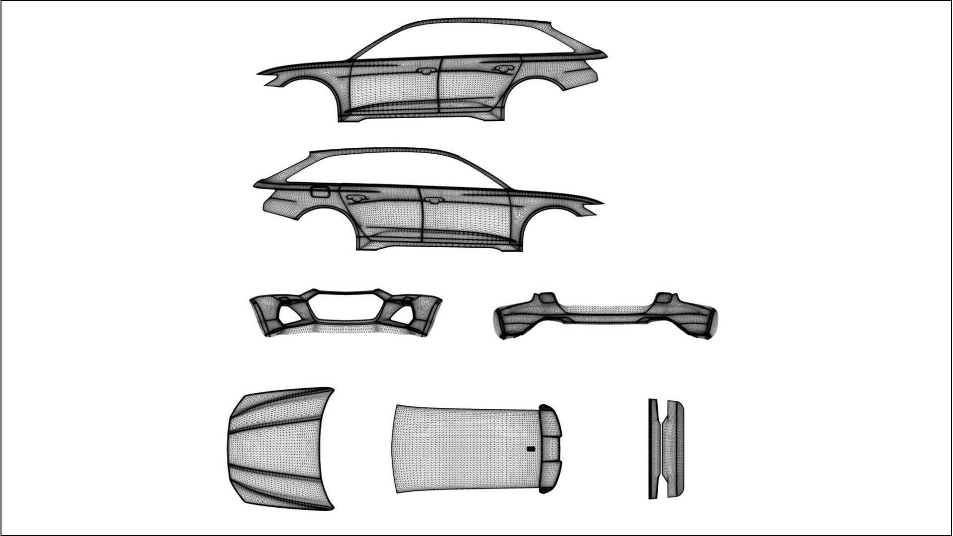 Audi RS6 Avant C8 facelift PPF Fólie | OPAL TPU PPF - kompletní pre-cut kit