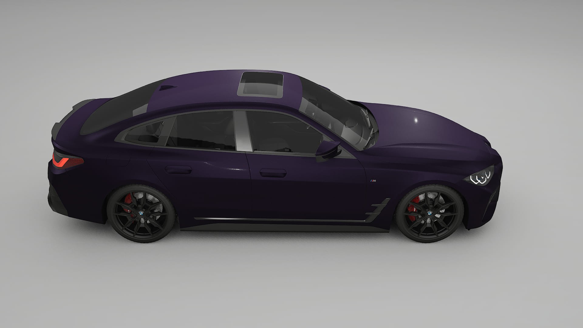 BMW I4 G26 M-Package PPF Fólie | VIOLET TPU PPF - kompletní pre-cut kit