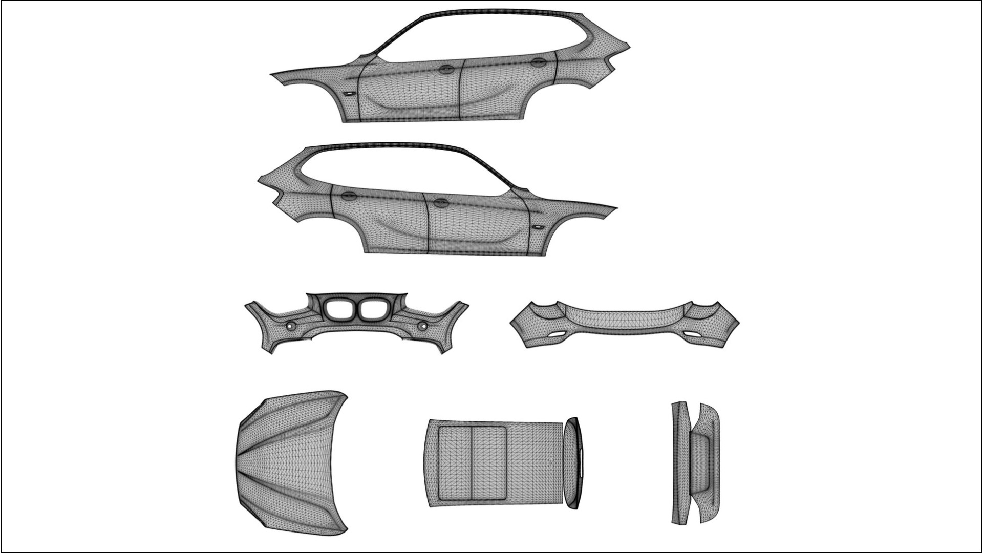 BMW X1 E84 PPF Fólie | EVERGREEN TPU PPF - kompletní pre-cut kit