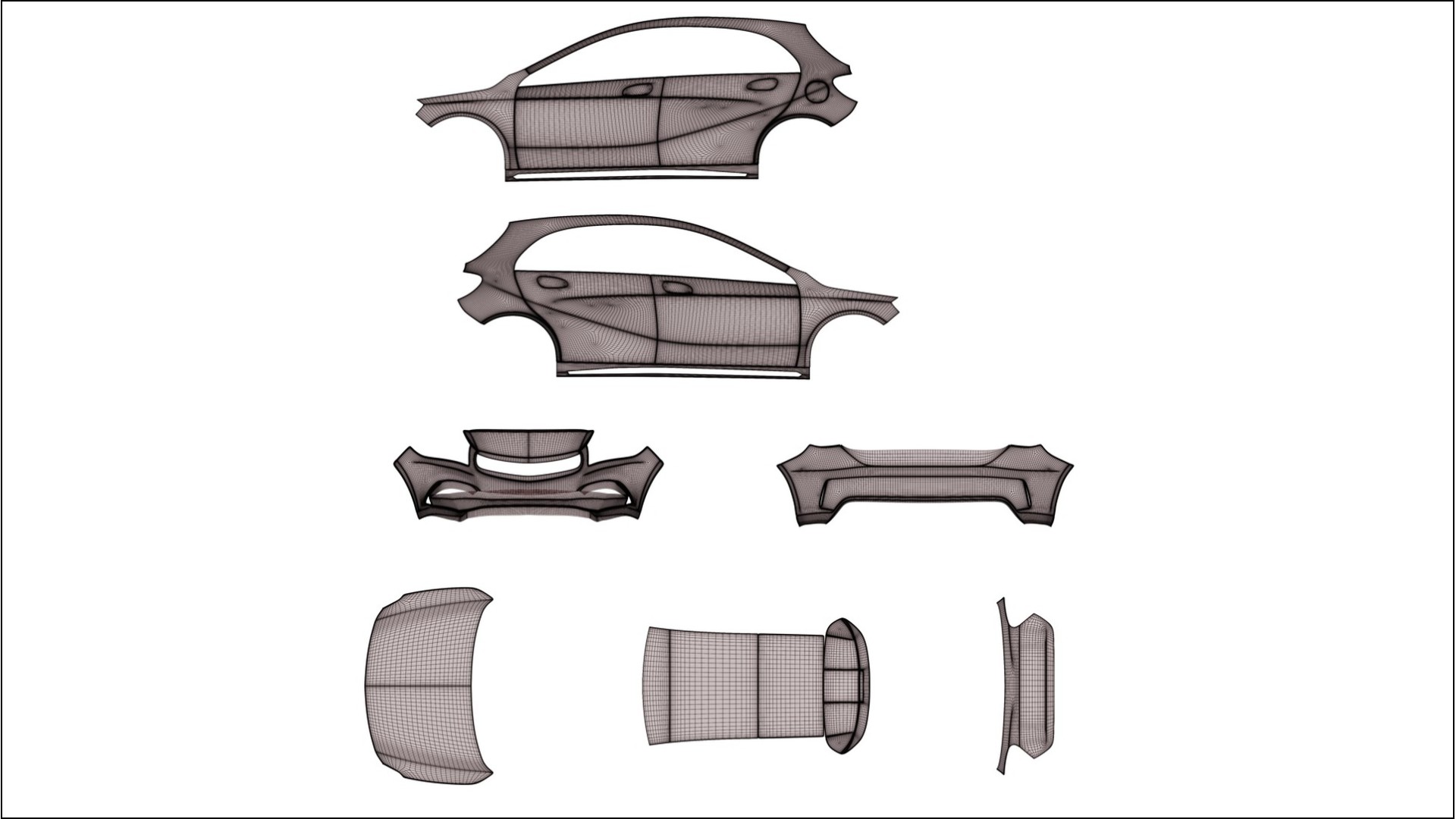Mercedes A45 AMG W176 PPF Fólie | NEBULA TPU PPF - kompletní pre-cut kit