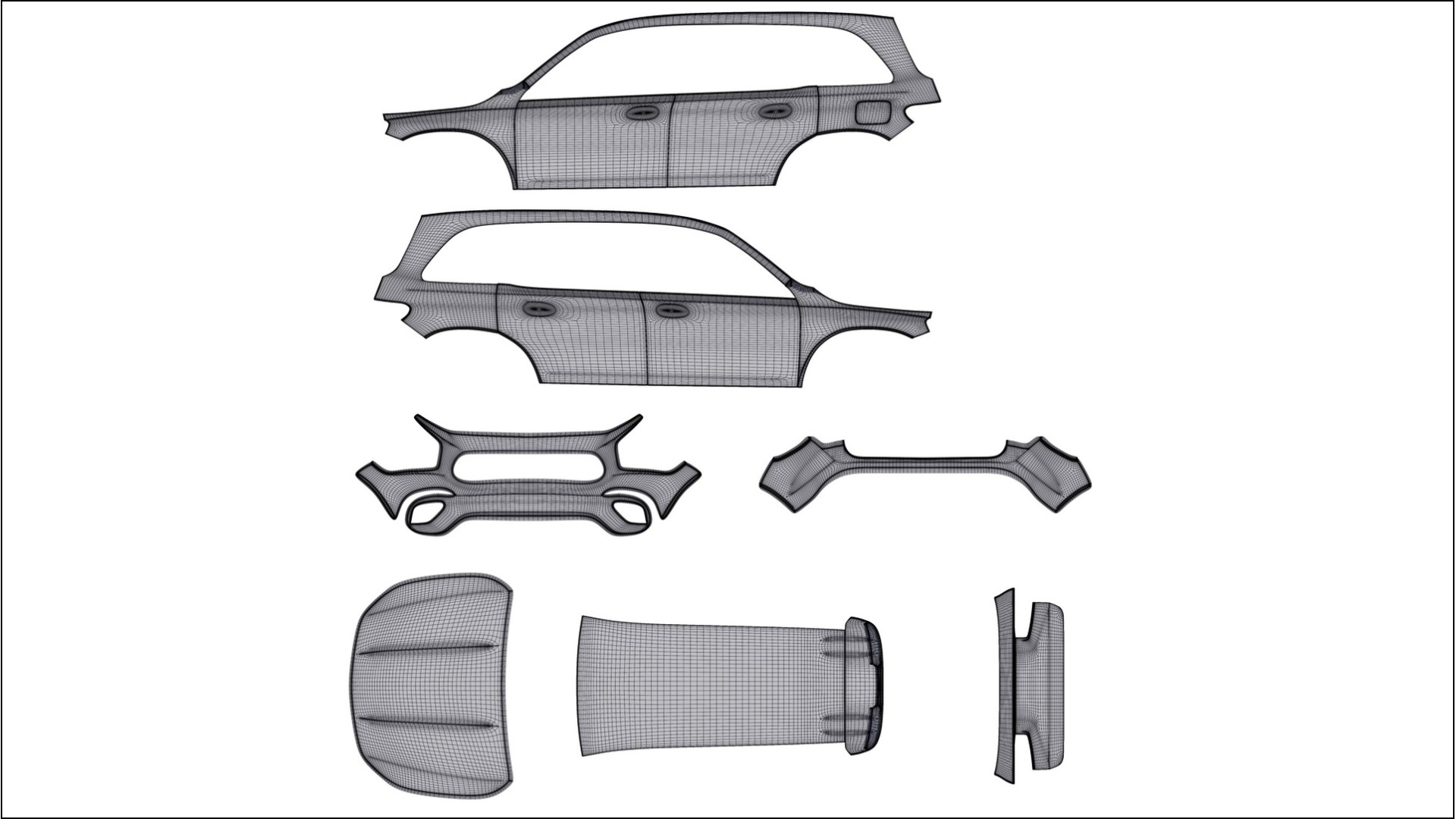 Mercedes AMG GLB PPF Fólie | OPAL TPU PPF - kompletní pre-cut kit