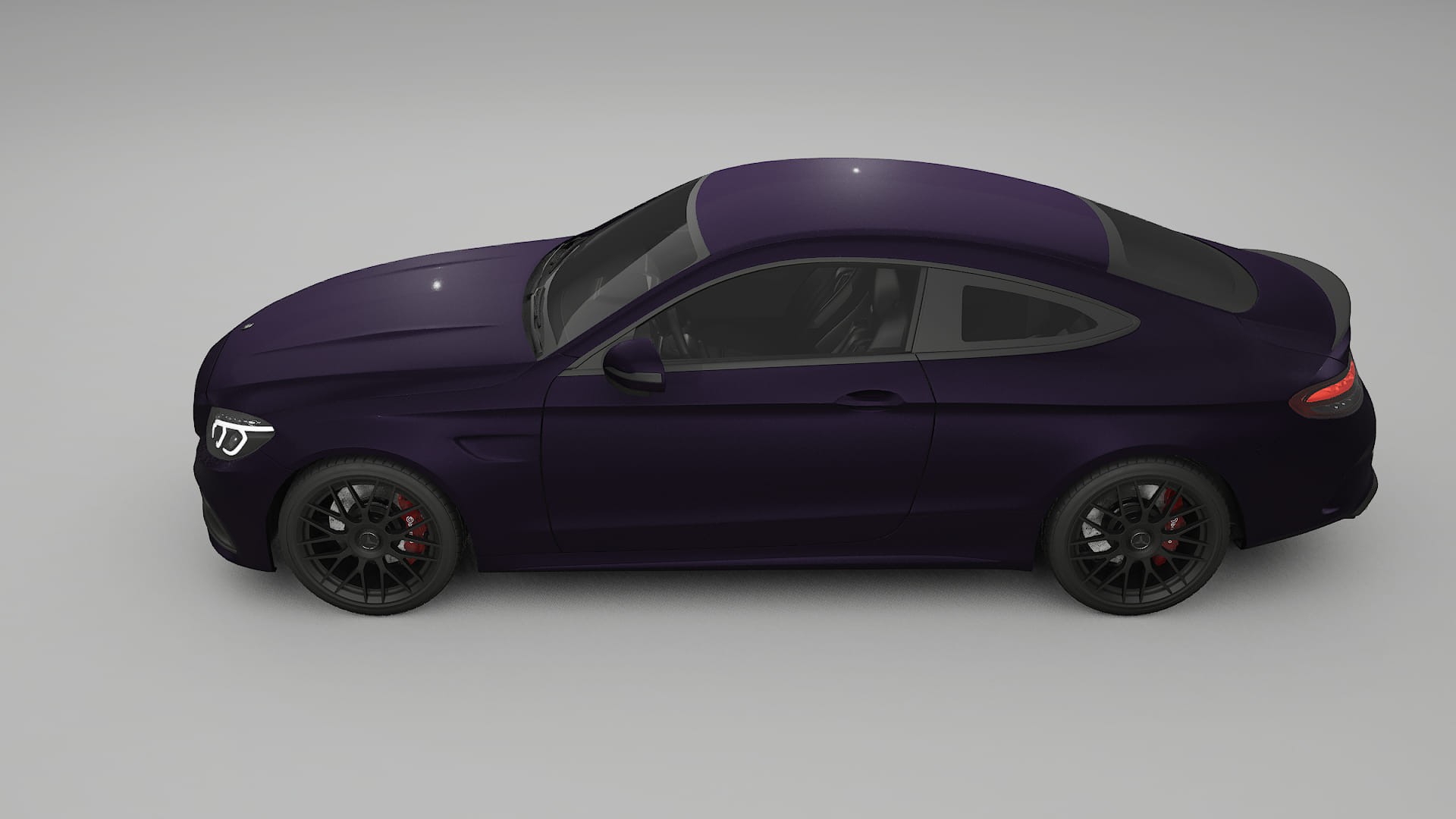 Mercedes C63 AMG W205 Coupe PPF Fólie | VIOLET TPU PPF - kompletní pre-cut kit