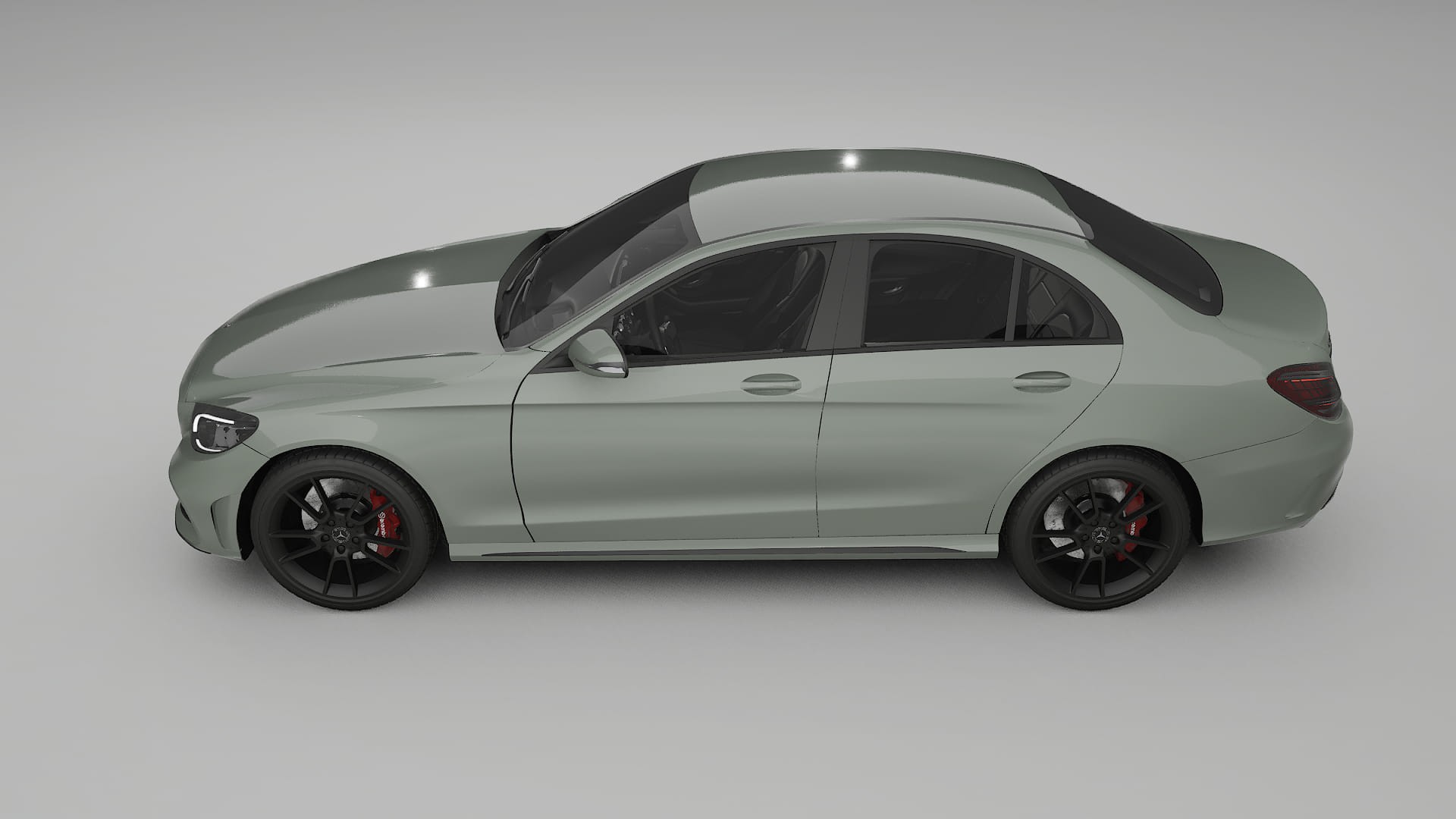 Mercedes C-Class W205 AMG sedan PPF Fólie | SLATE TPU PPF - kompletní pre-cut kit