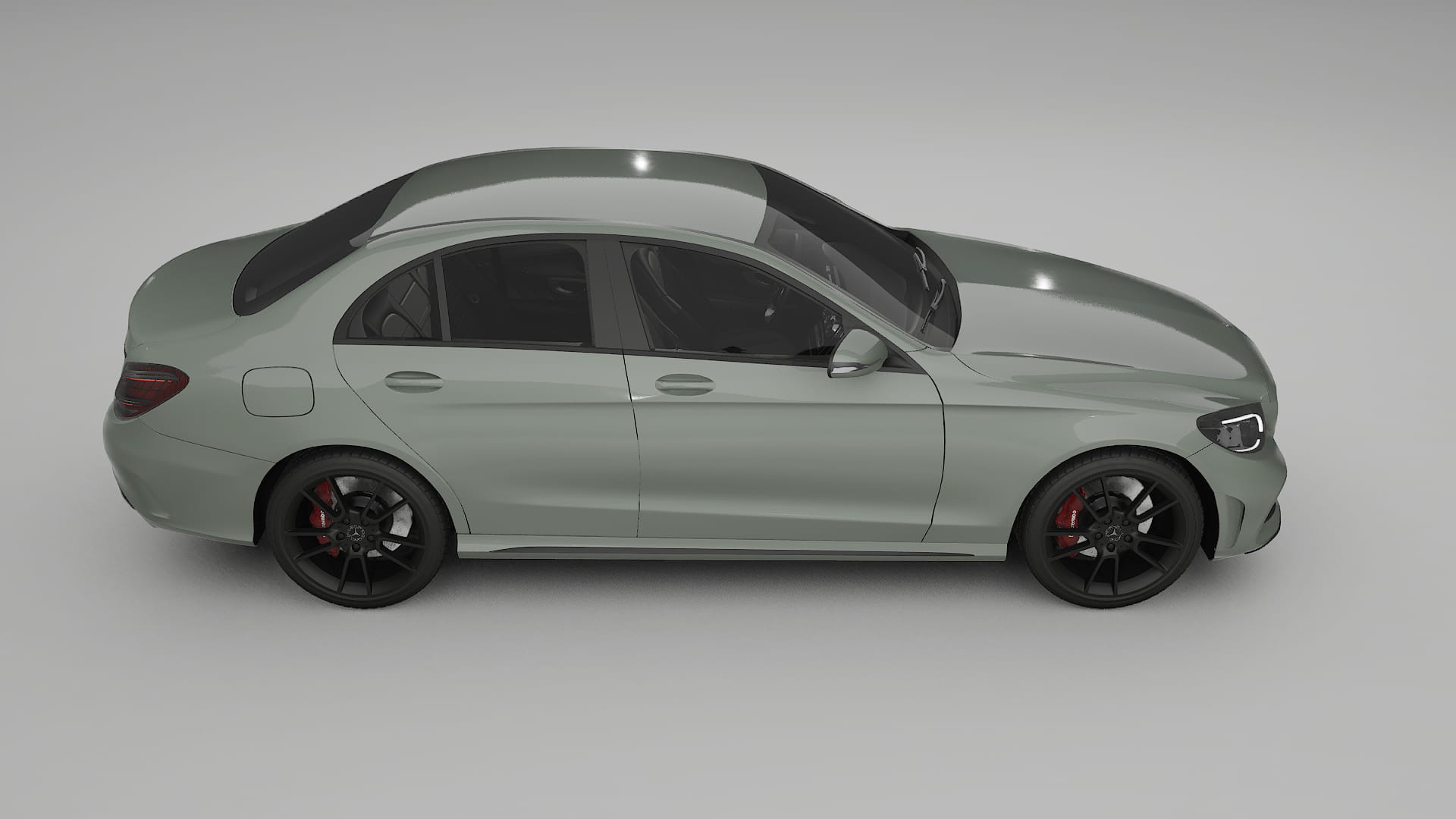 Mercedes C-Class W205 AMG sedan PPF Fólie | SLATE TPU PPF - kompletní pre-cut kit