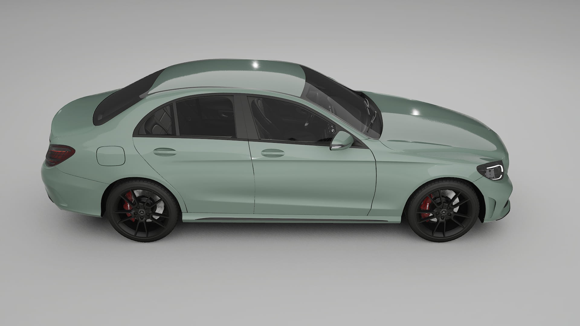 Mercedes C-Class W205 AMG sedan PPF Fólie | CINDER TPU PPF - kompletní pre-cut kit
