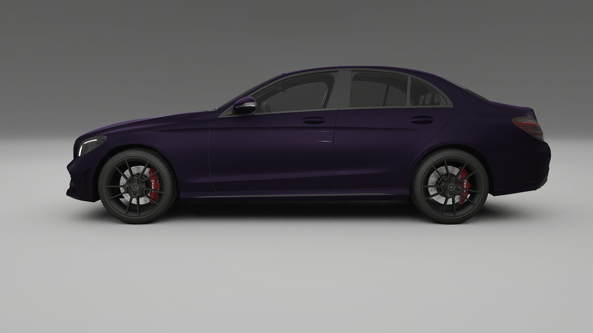 Mercedes C-Class W205 AMG sedan PPF Fólie | VIOLET TPU PPF - kompletní pre-cut kit