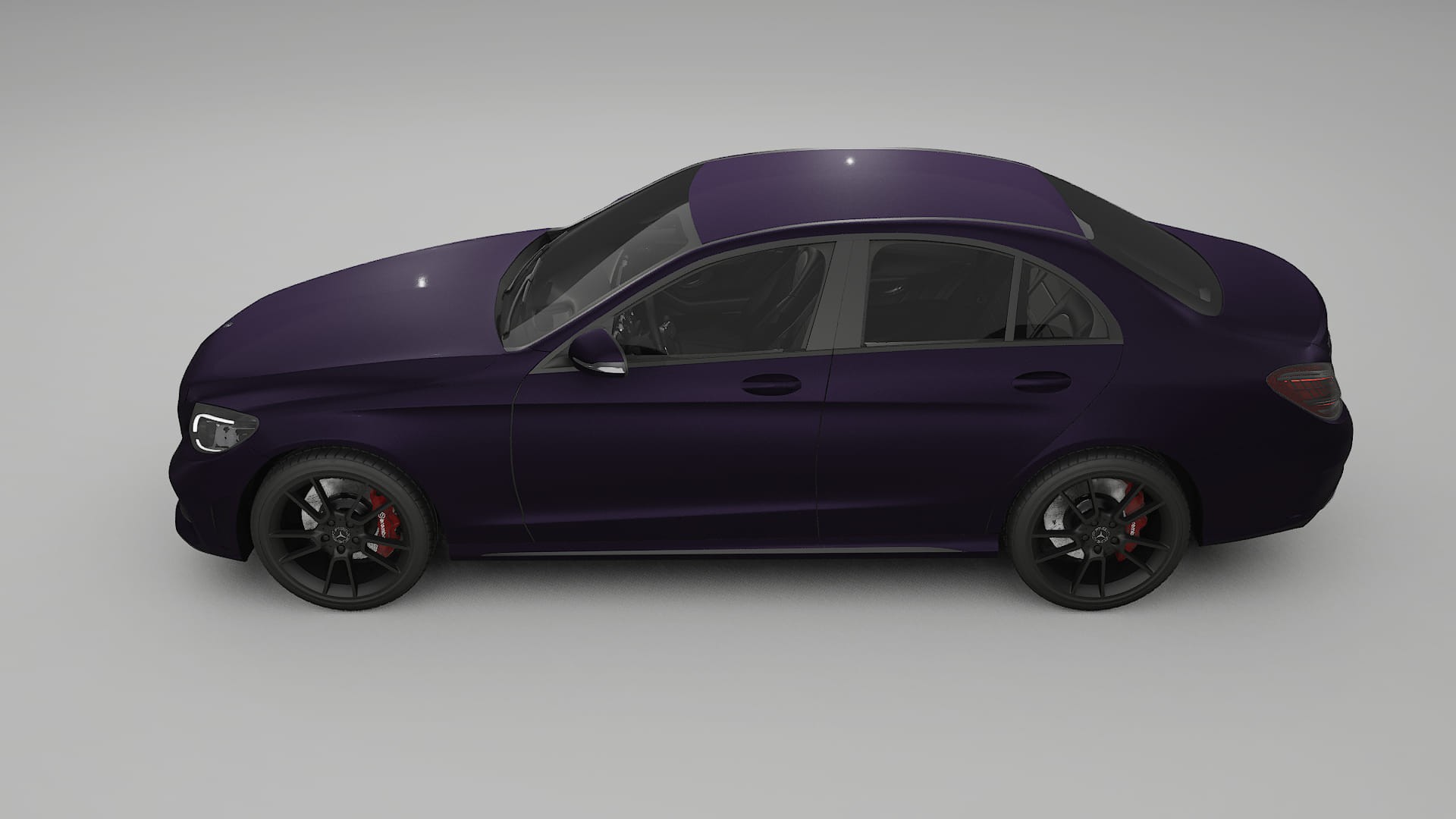 Mercedes C-Class W205 AMG sedan PPF Fólie | VIOLET TPU PPF - kompletní pre-cut kit