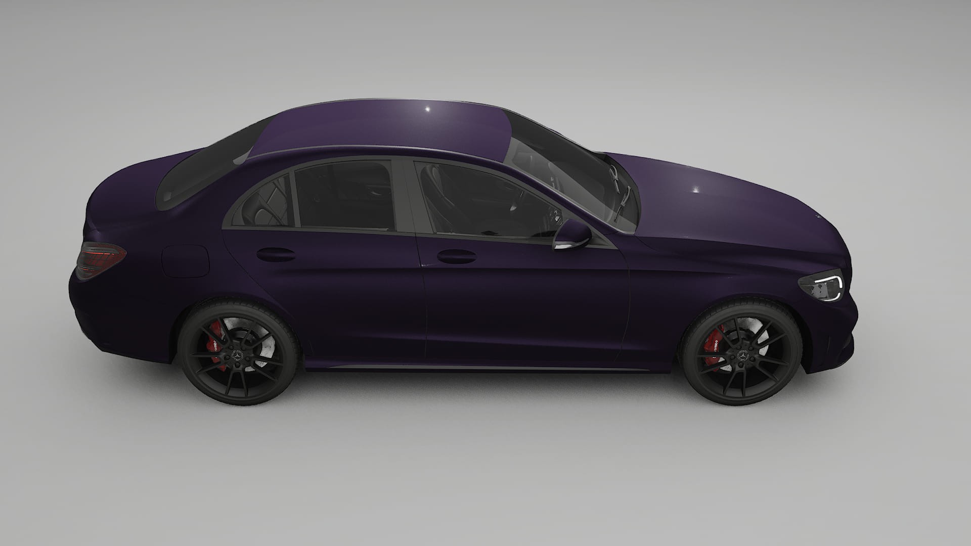 Mercedes C-Class W205 AMG sedan PPF Fólie | VIOLET TPU PPF - kompletní pre-cut kit