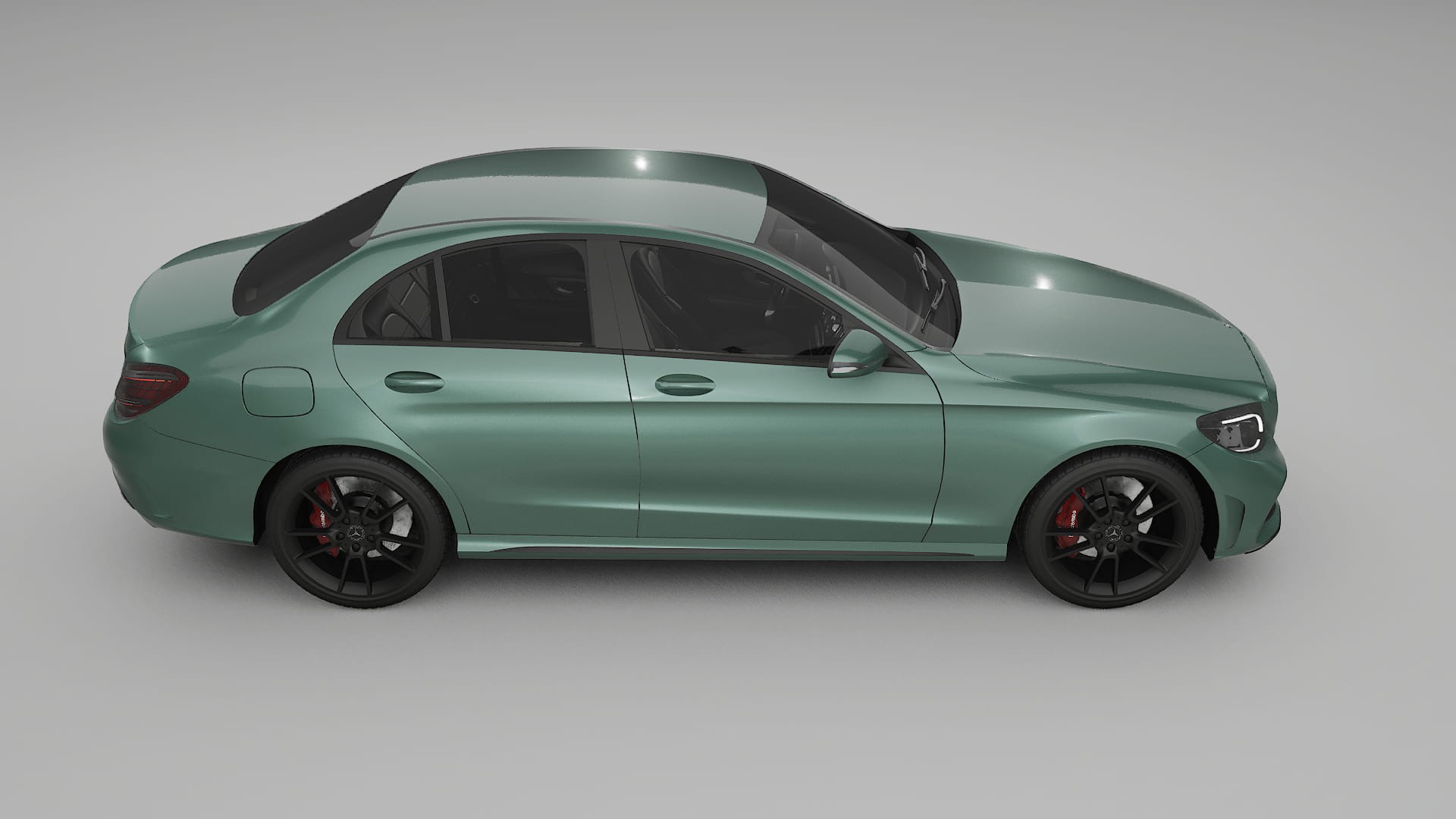 Mercedes C-Class W205 AMG sedan PPF Fólie | EVERGREEN TPU PPF - kompletní pre-cut kit