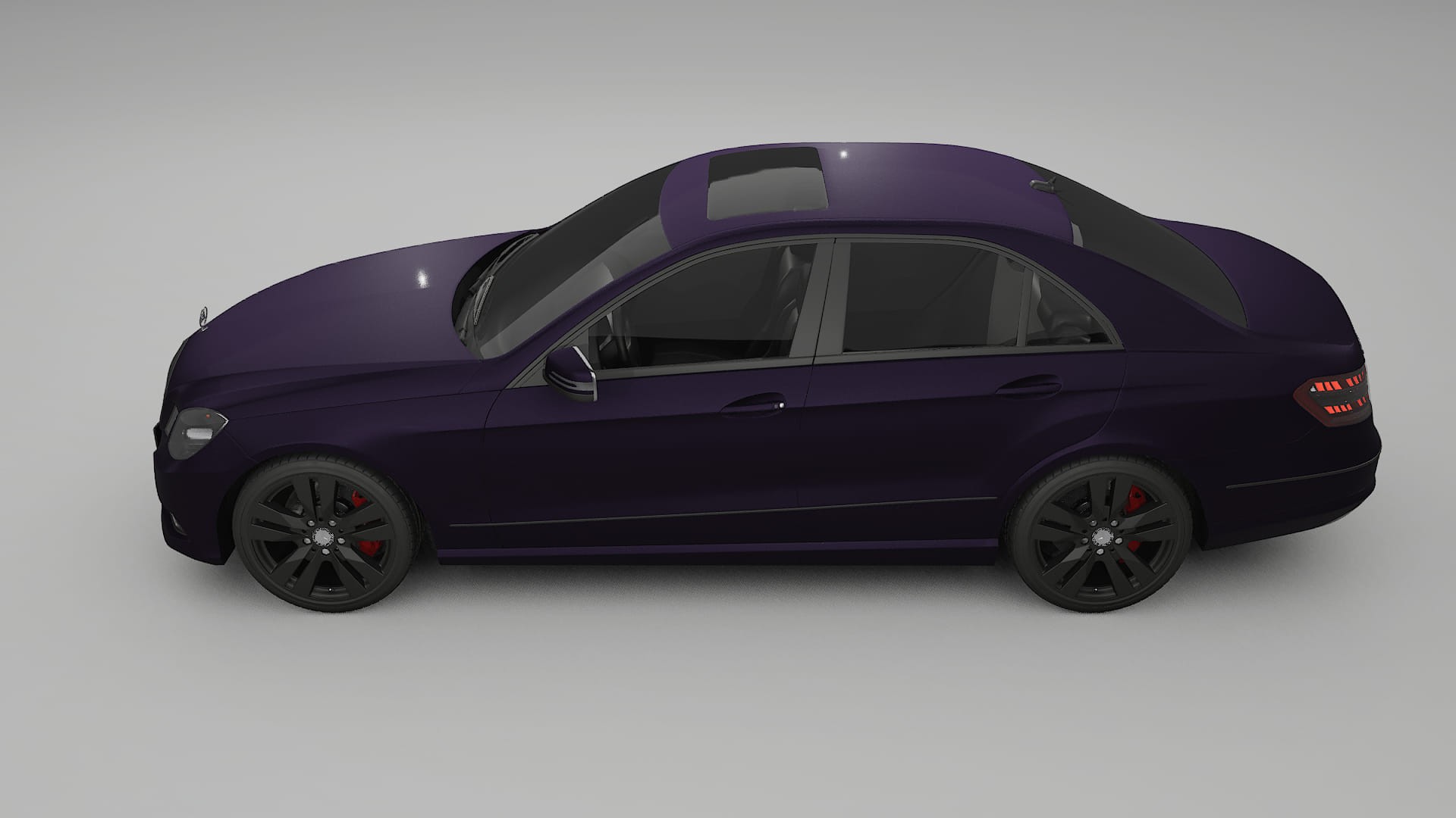 Mercedes E-Class Sedan W212 Prefacelift PPF Fólie | VIOLET TPU PPF - kompletní pre-cut kit