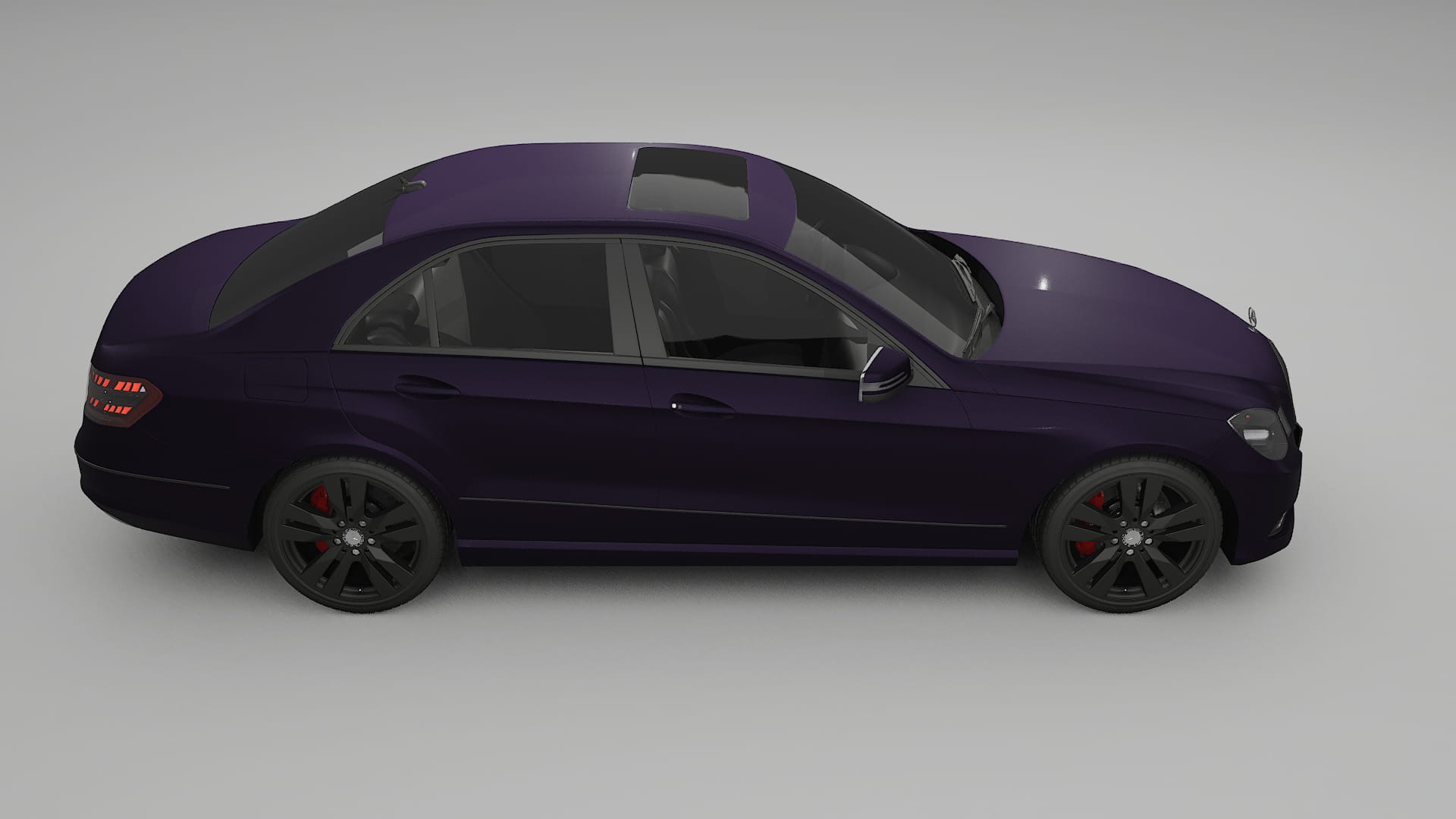 Mercedes E-Class Sedan W212 Prefacelift PPF Fólie | VIOLET TPU PPF - kompletní pre-cut kit