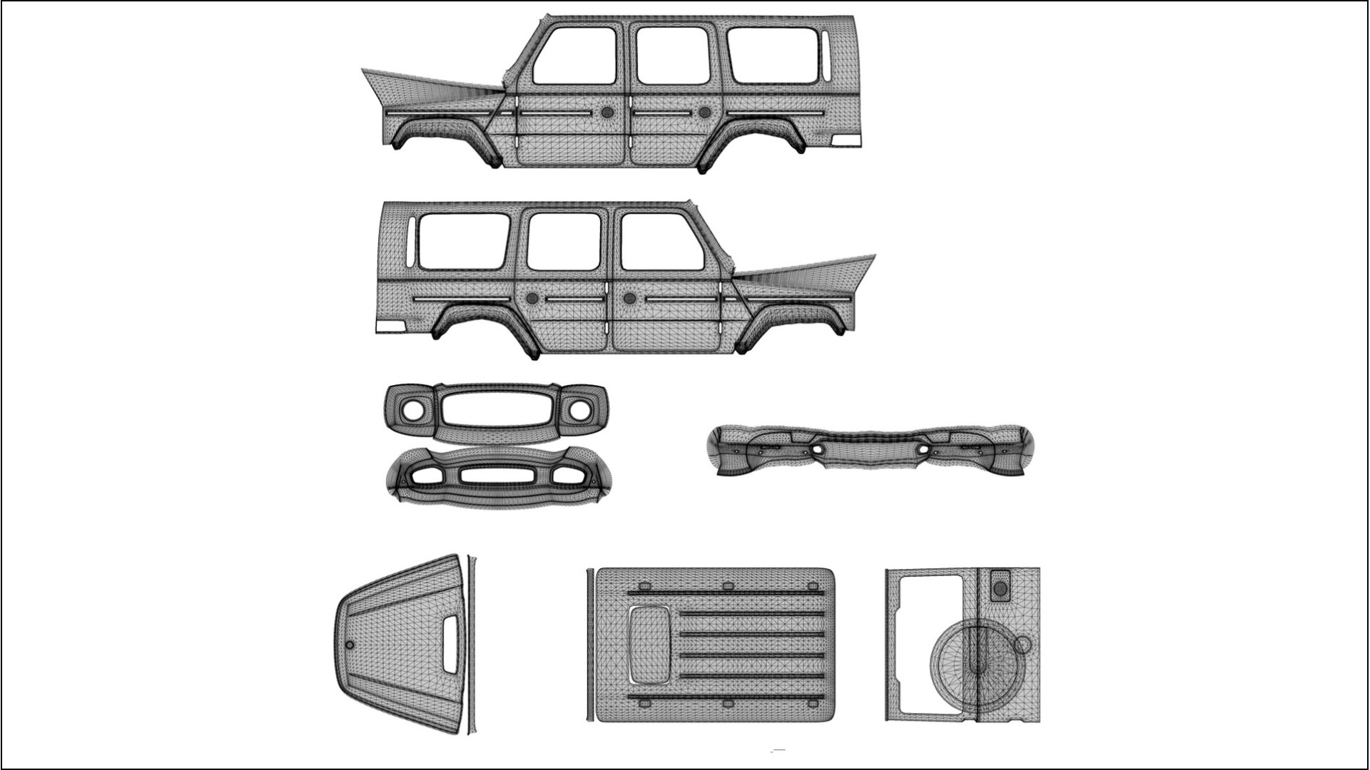Mercedes G63 AMG W463A PPF Fólie | BLAZE TPU PPF - kompletní pre-cut kit