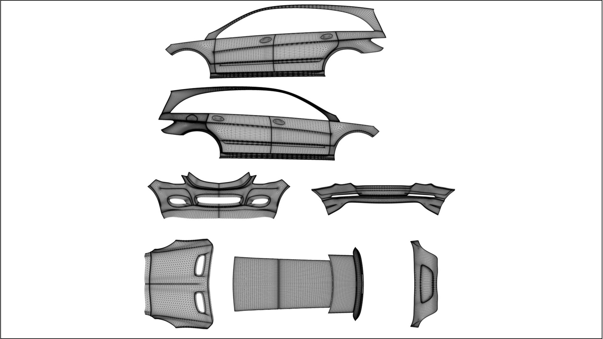 Mercedes R-class W251 facelift PPF Fólie | BLAZE TPU PPF - kompletní pre-cut kit 2