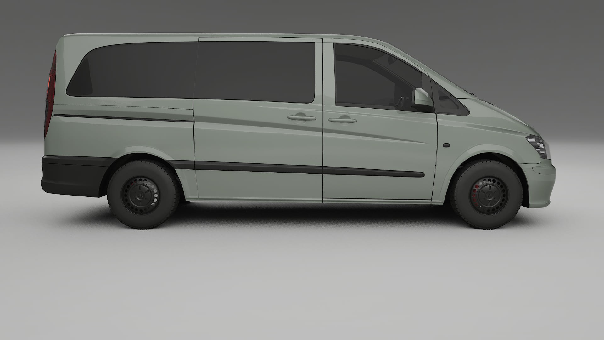 Mercedes Vito Short W639 facelift PPF Fólie | SLATE TPU PPF - kompletní pre-cut kit