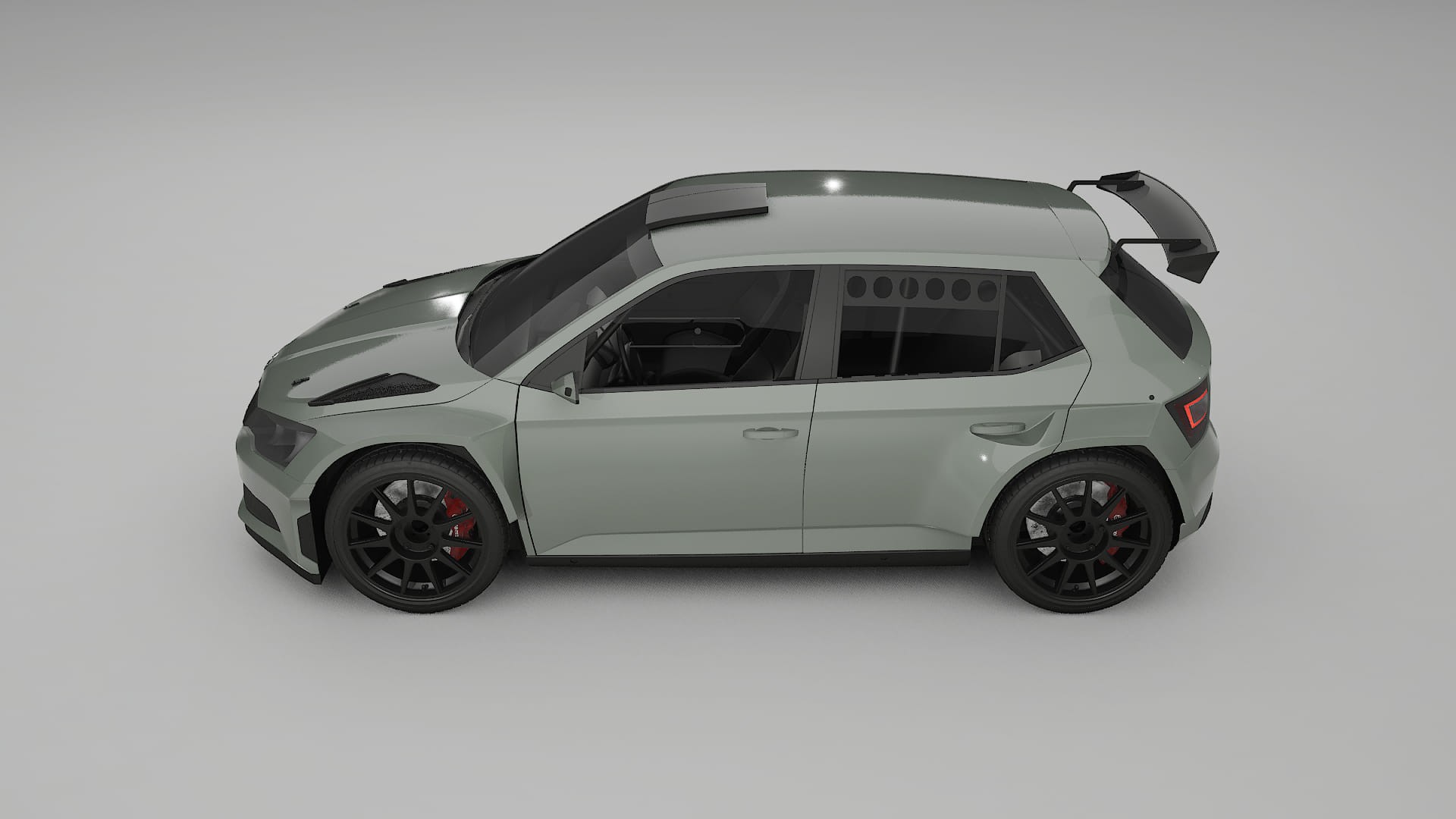 Škoda Fabia R5 6V PPF Fólie | SLATE TPU PPF - kompletní pre-cut kit