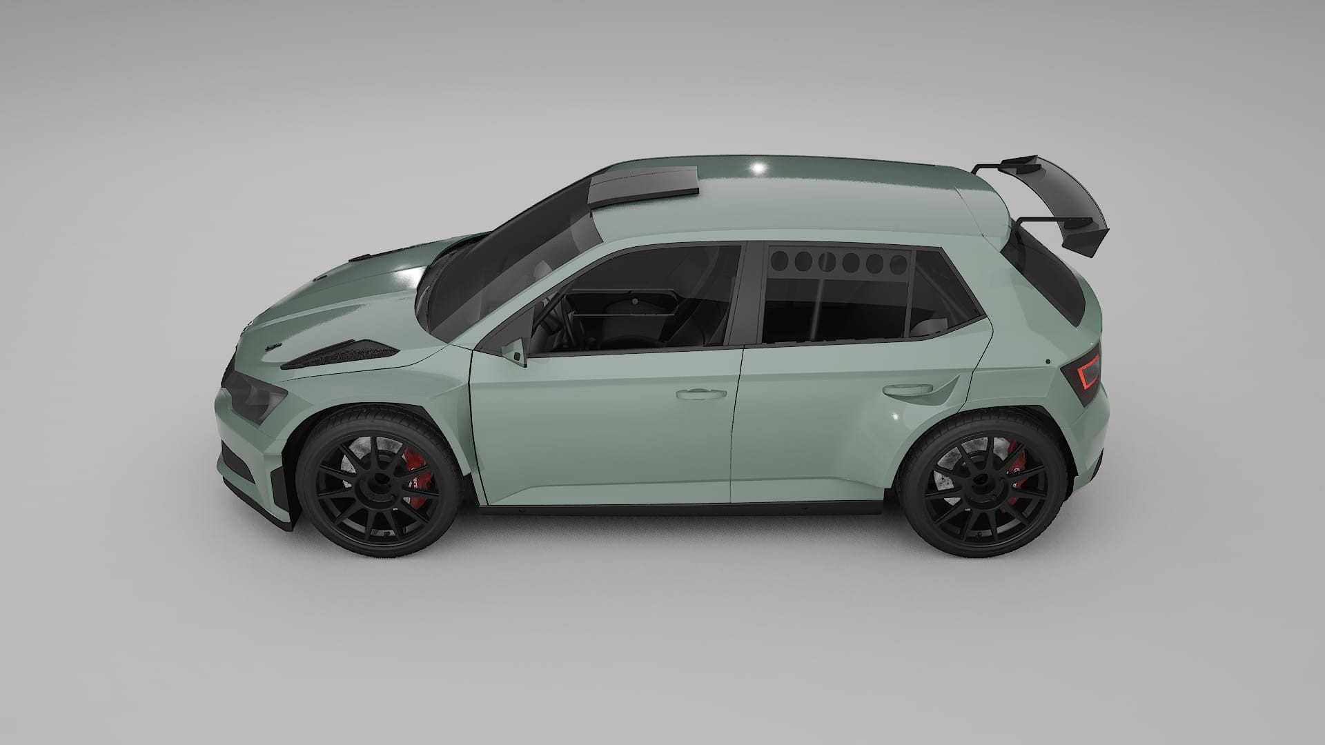 Škoda Fabia R5 6V PPF Fólie | CINDER TPU PPF - kompletní pre-cut kit