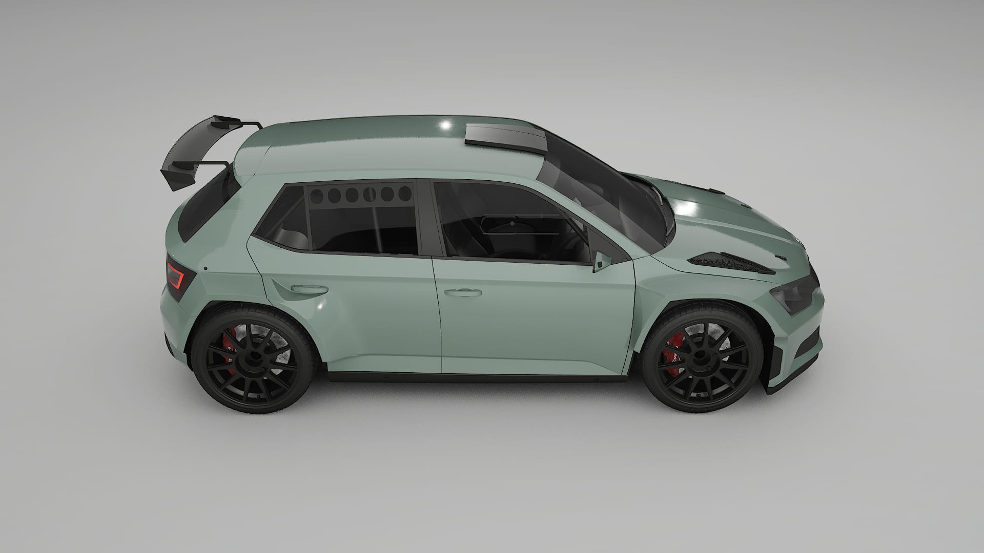 Škoda Fabia R5 6V PPF Fólie | CINDER TPU PPF - kompletní pre-cut kit