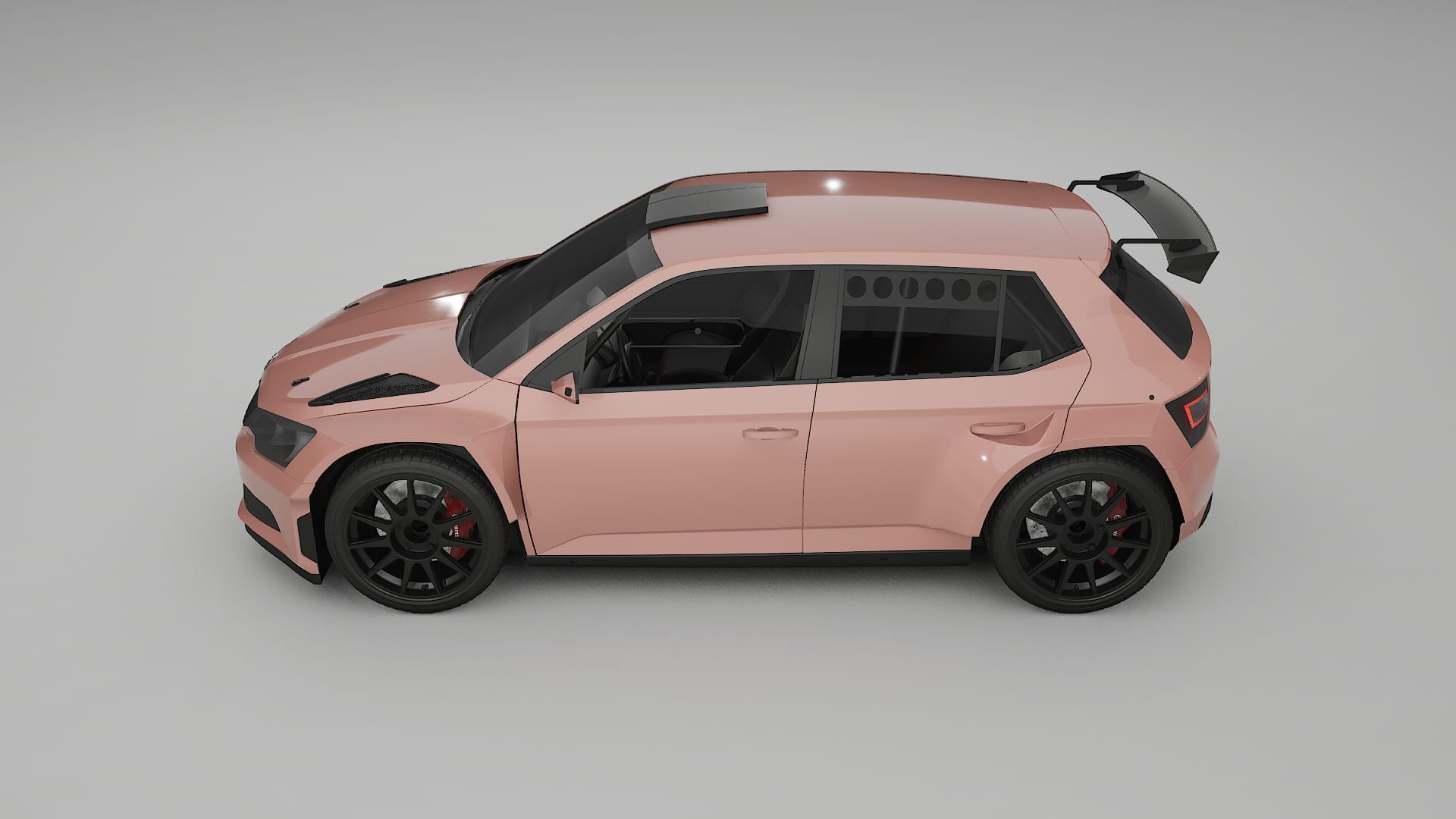 Škoda Fabia R5 6V PPF Fólie | BLUSH TPU PPF - kompletní pre-cut kit