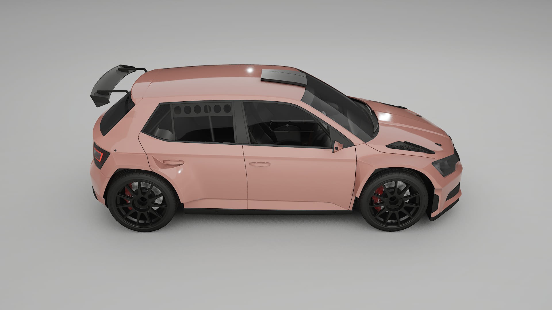 Škoda Fabia R5 6V PPF Fólie | BLUSH TPU PPF - kompletní pre-cut kit