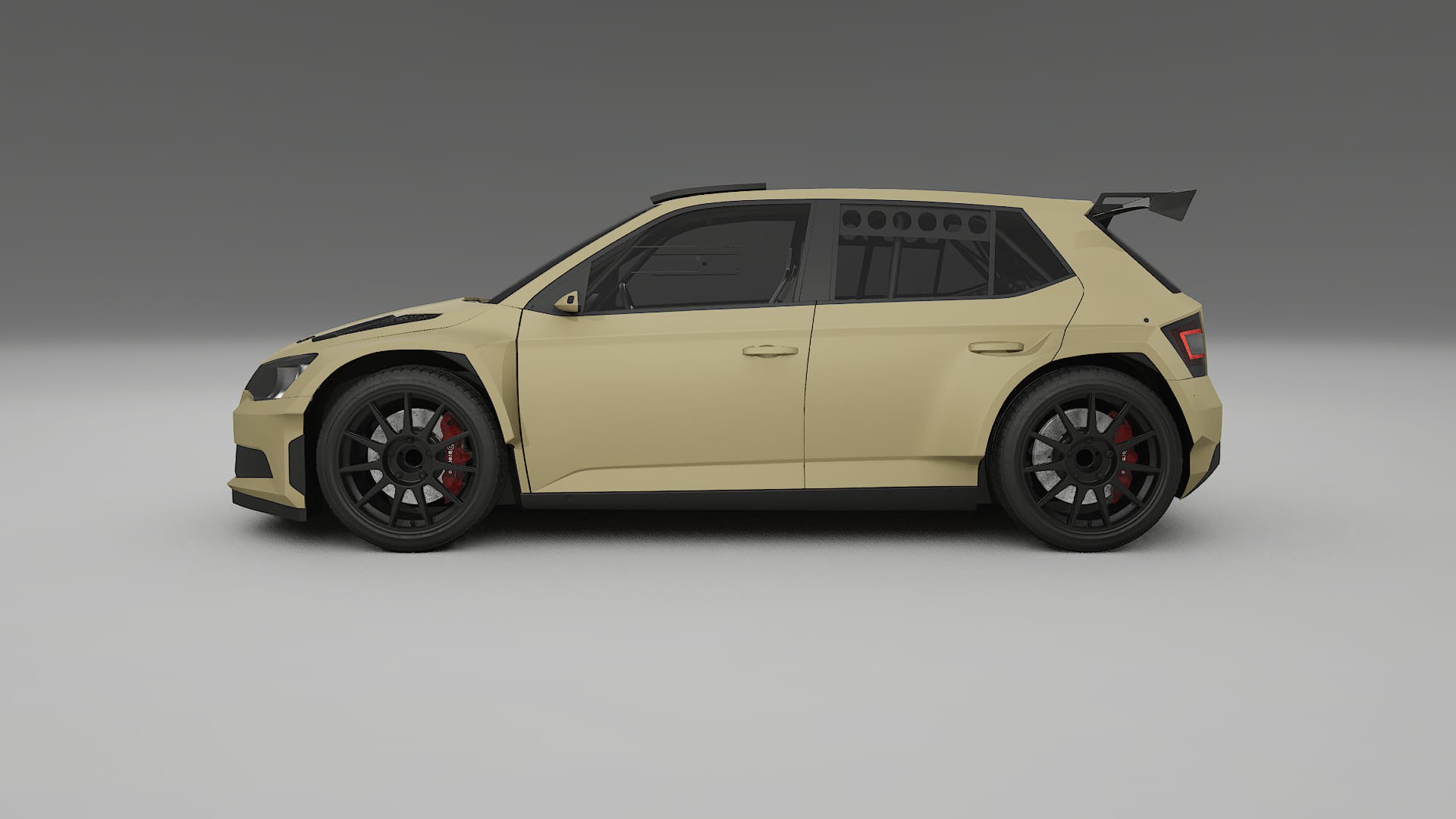 Škoda Fabia R5 6V PPF Fólie | SAND TPU PPF - kompletní pre-cut kit