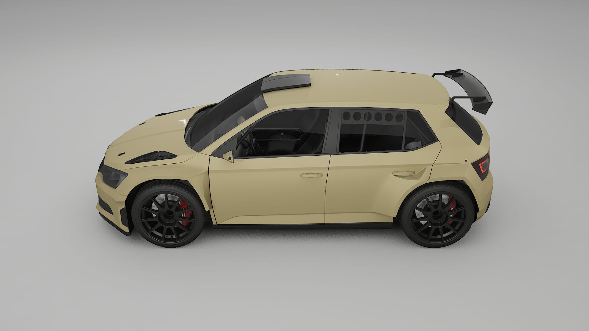 Škoda Fabia R5 6V PPF Fólie | SAND TPU PPF - kompletní pre-cut kit