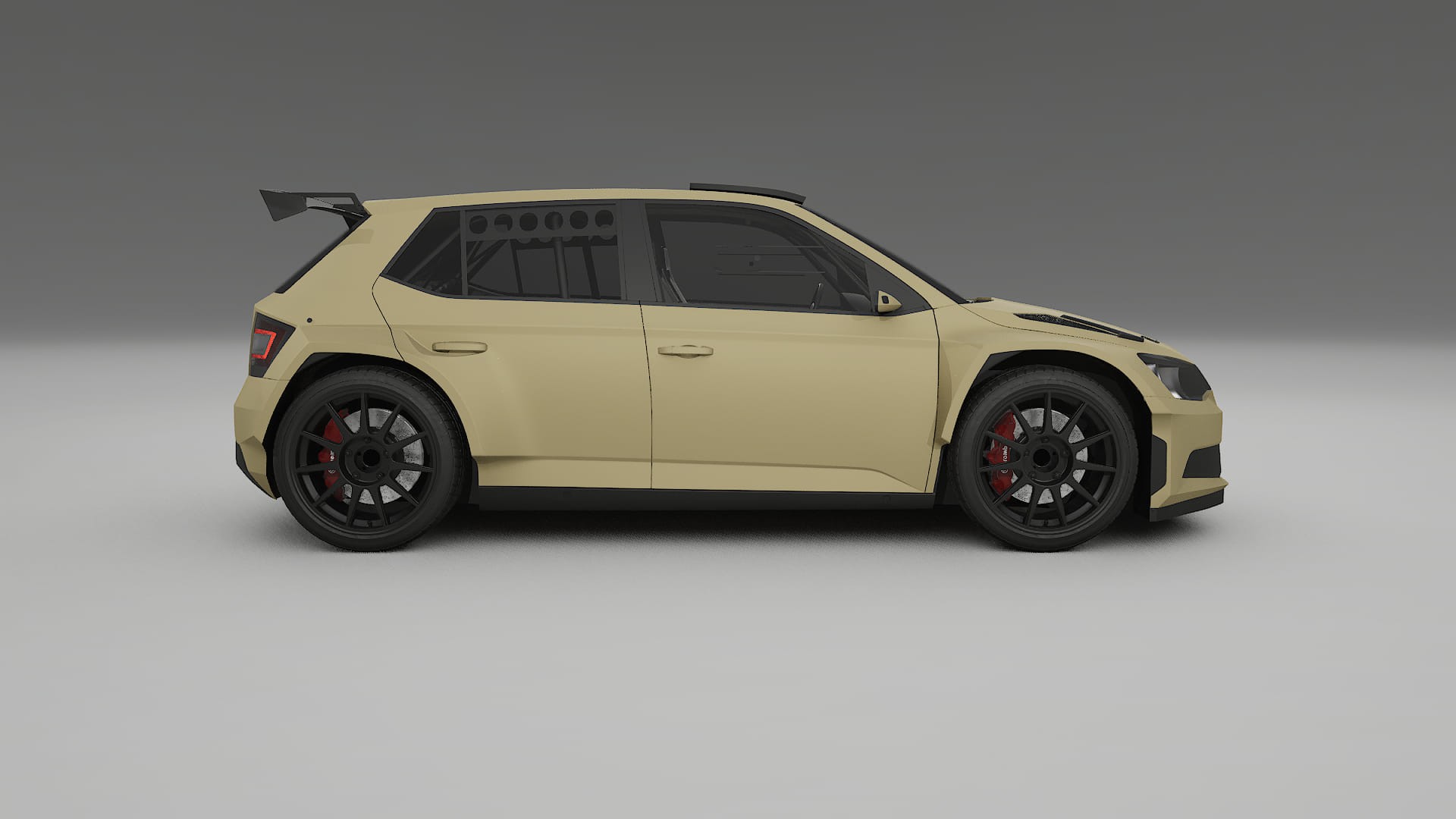 Škoda Fabia R5 6V PPF Fólie | SAND TPU PPF - kompletní pre-cut kit