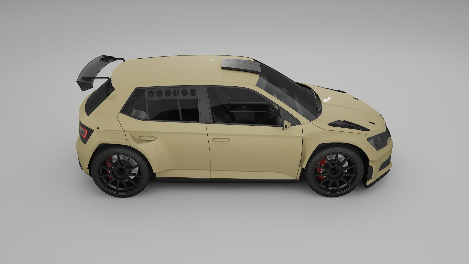 Škoda Fabia R5 6V PPF Fólie | SAND TPU PPF - kompletní pre-cut kit