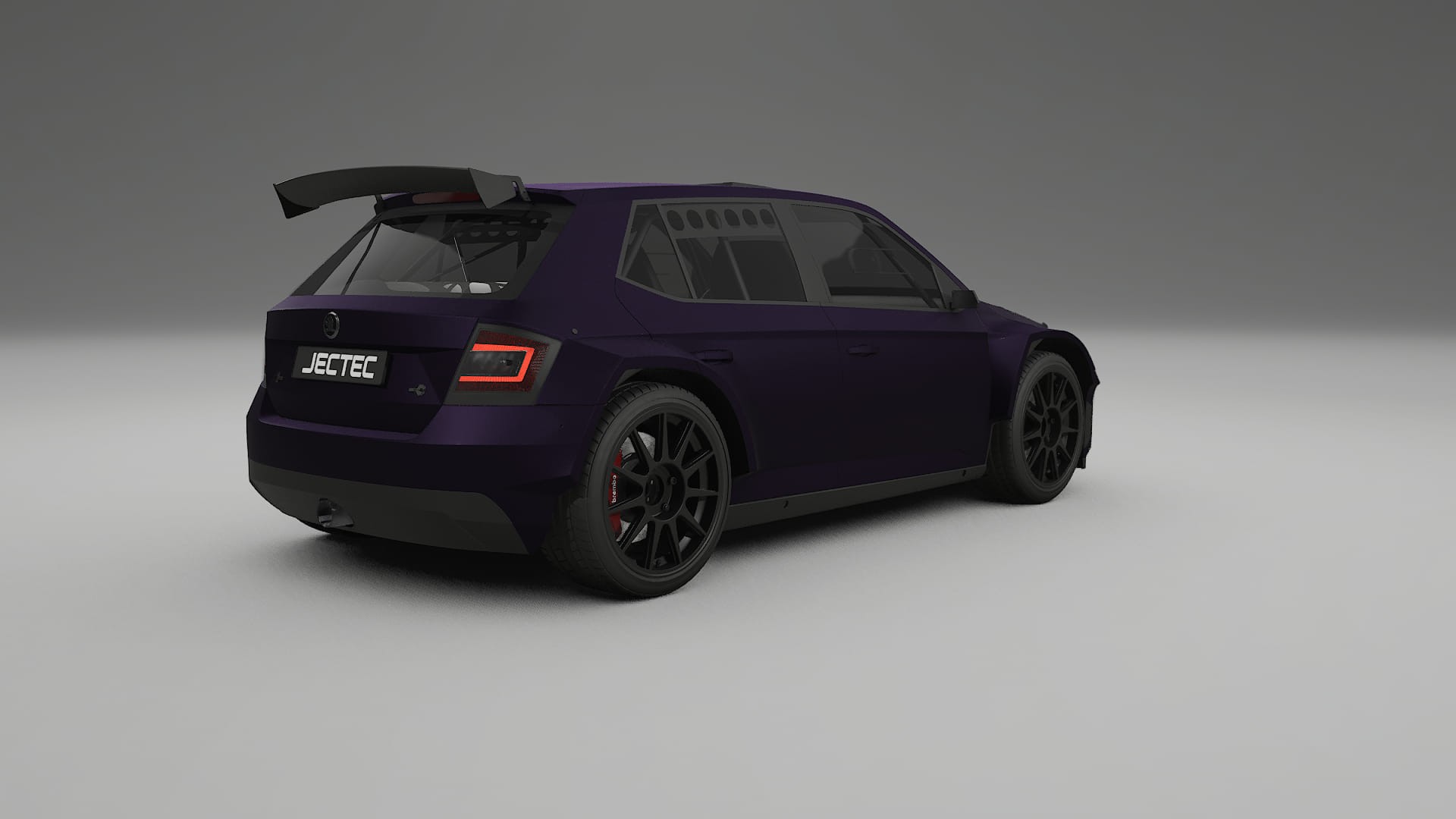 Škoda Fabia R5 6V PPF Fólie | VIOLET TPU PPF - kompletní pre-cut kit
