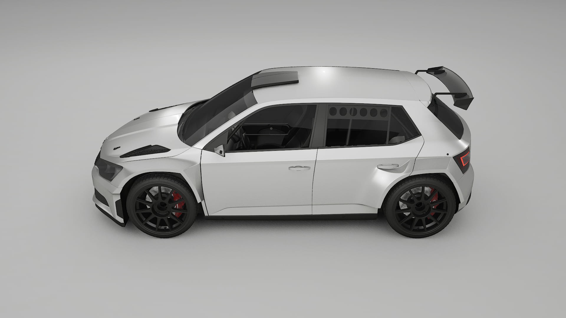Škoda Fabia R5 6V PPF Fólie | OPAL TPU PPF - kompletní pre-cut kit