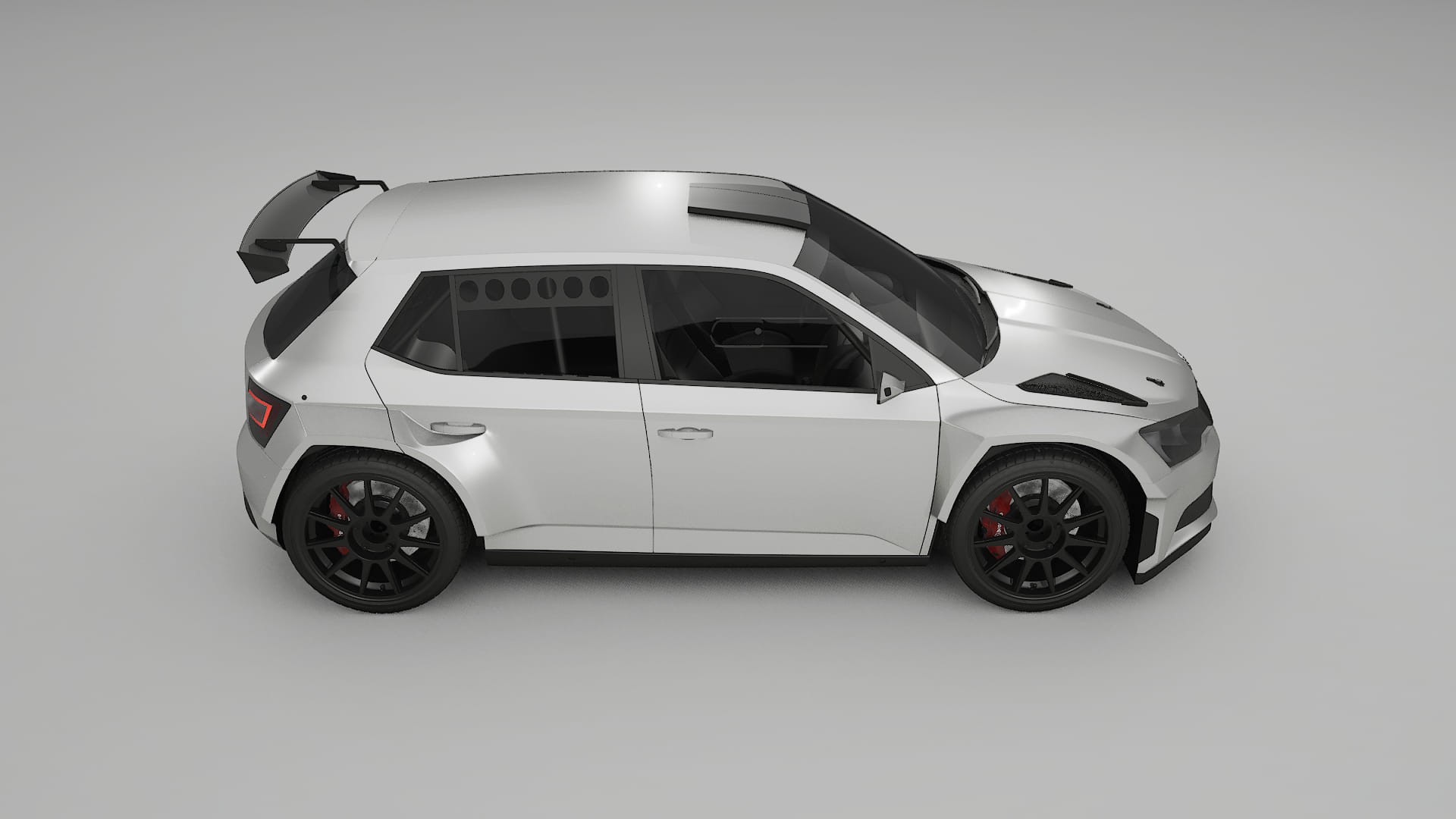 Škoda Fabia R5 6V PPF Fólie | OPAL TPU PPF - kompletní pre-cut kit