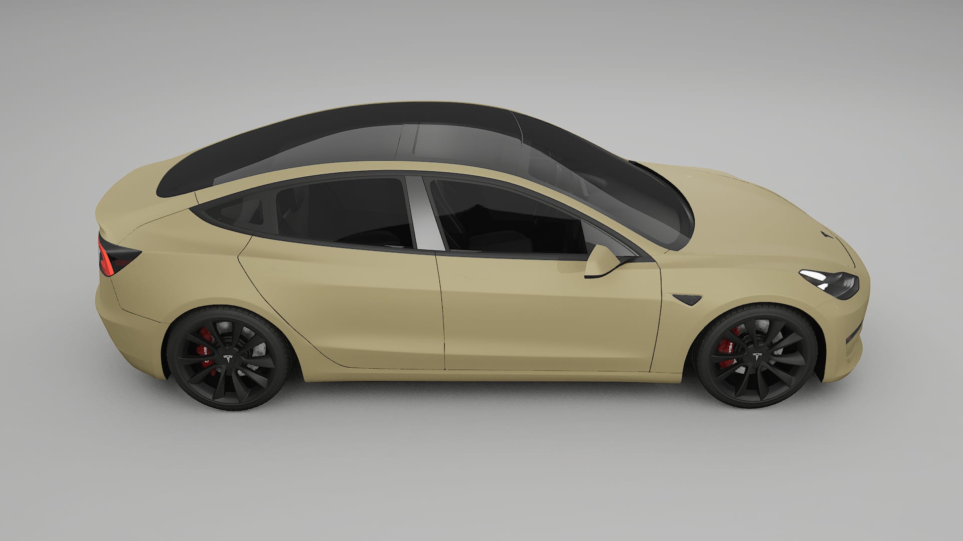 Tesla Model3 PPF Fólie | SAND TPU PPF - kompletní pre-cut kit