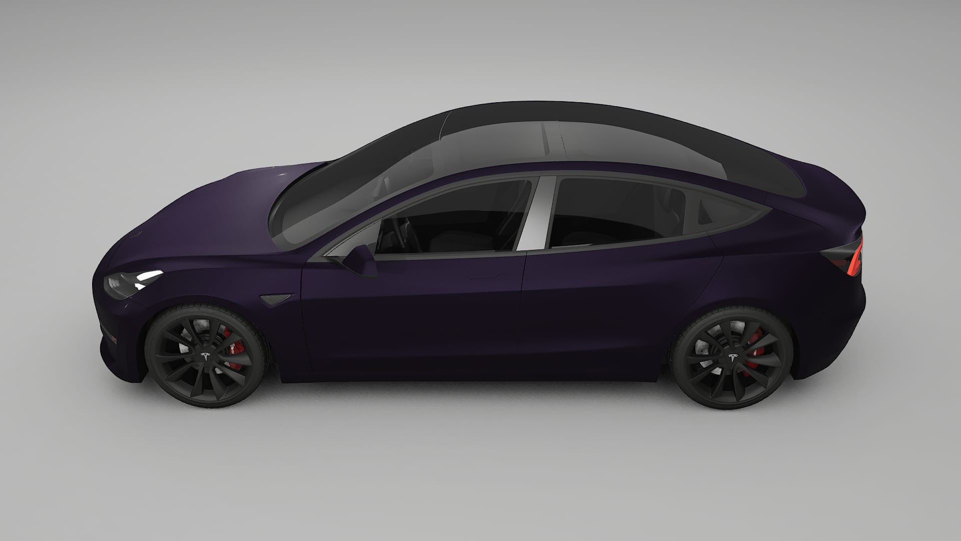 Tesla Model3 PPF Fólie | VIOLET TPU PPF - kompletní pre-cut kit