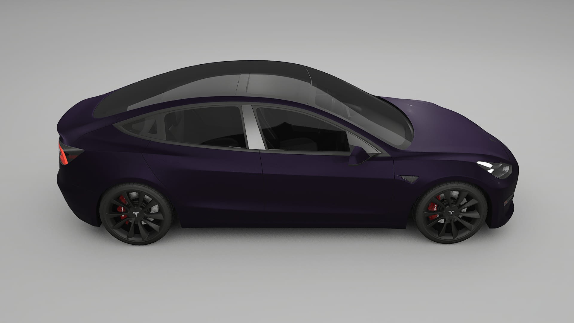 Tesla Model3 PPF Fólie | VIOLET TPU PPF - kompletní pre-cut kit