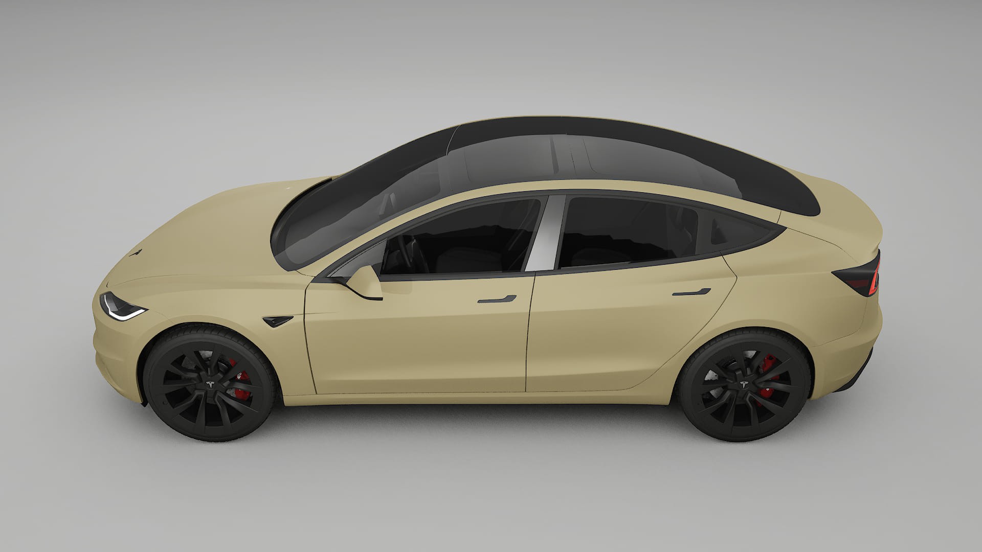 Tesla Model3 Highland PPF Fólie | SAND TPU PPF - kompletní pre-cut kit