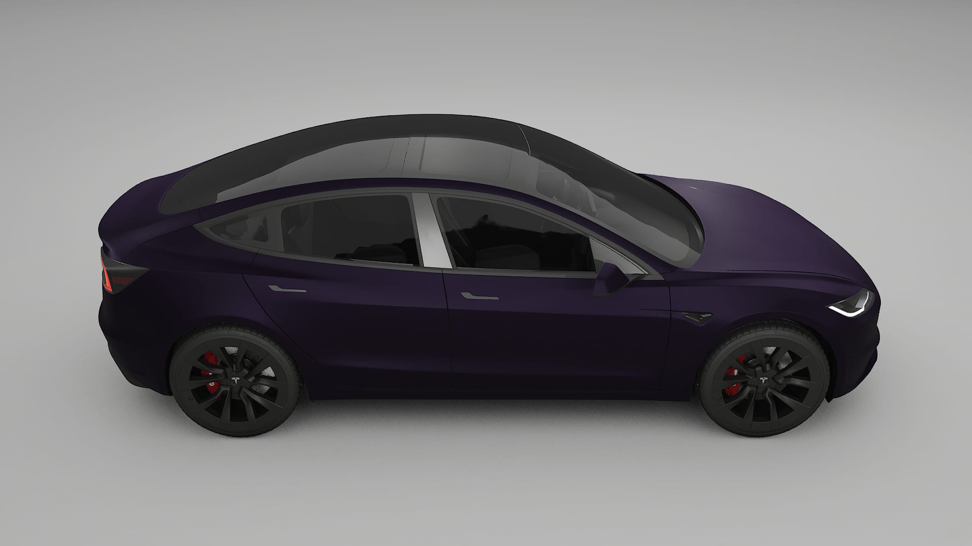 Tesla Model3 Highland PPF Fólie | VIOLET TPU PPF - kompletní pre-cut kit