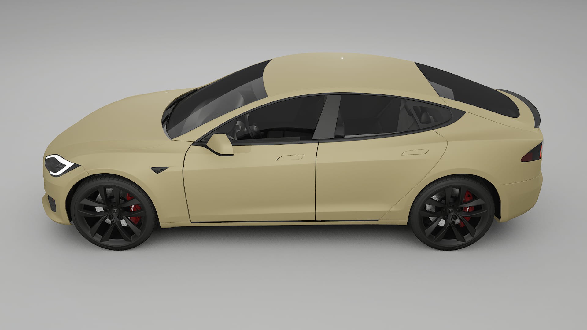 Tesla Model-S Refresh PPF Fólie | SAND TPU PPF - kompletní pre-cut kit