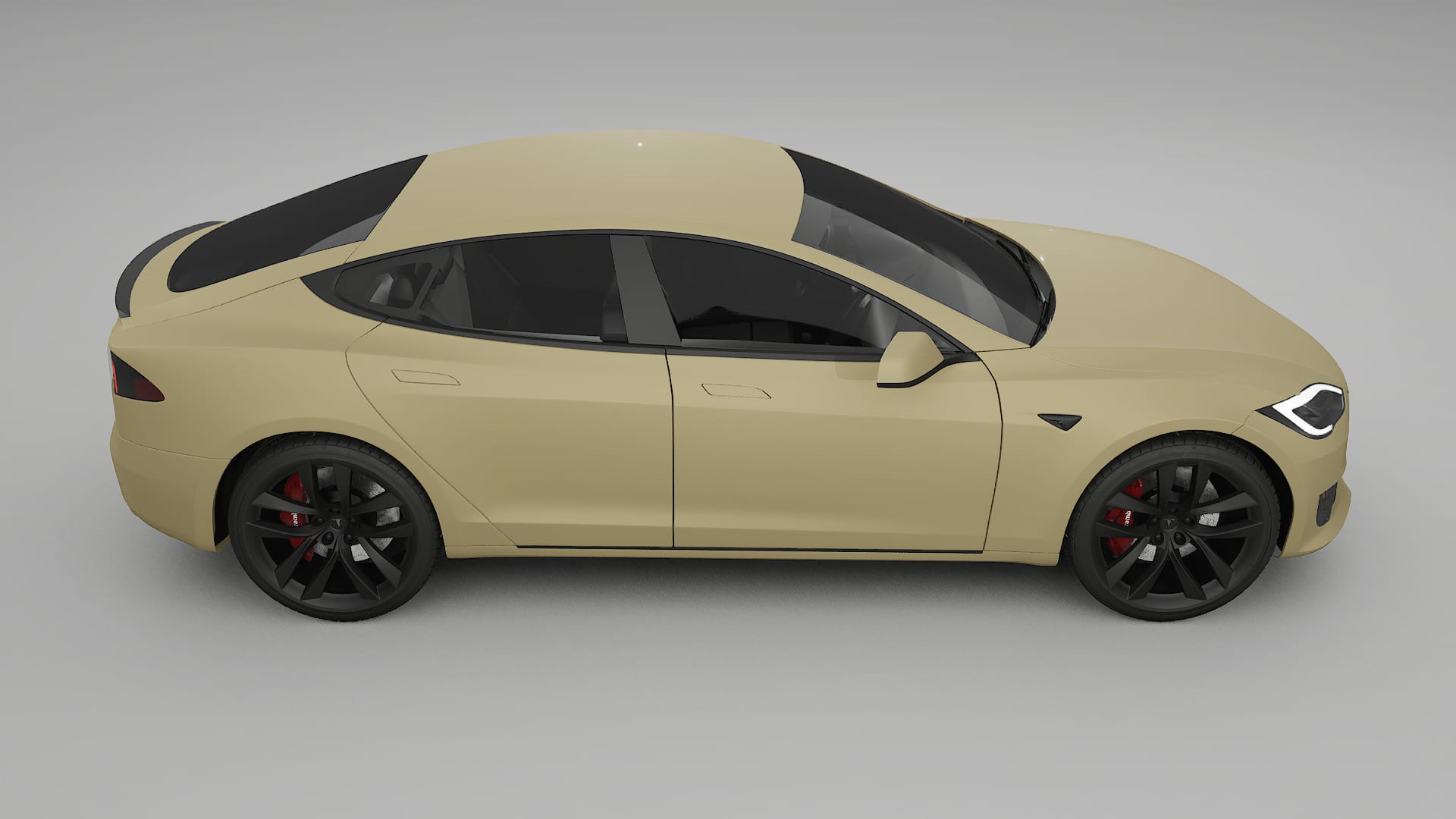 Tesla Model-S Refresh PPF Fólie | SAND TPU PPF - kompletní pre-cut kit