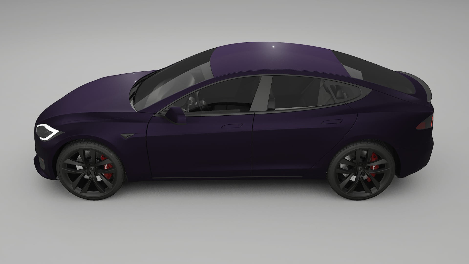 Tesla Model-S Refresh PPF Fólie | VIOLET TPU PPF - kompletní pre-cut kit
