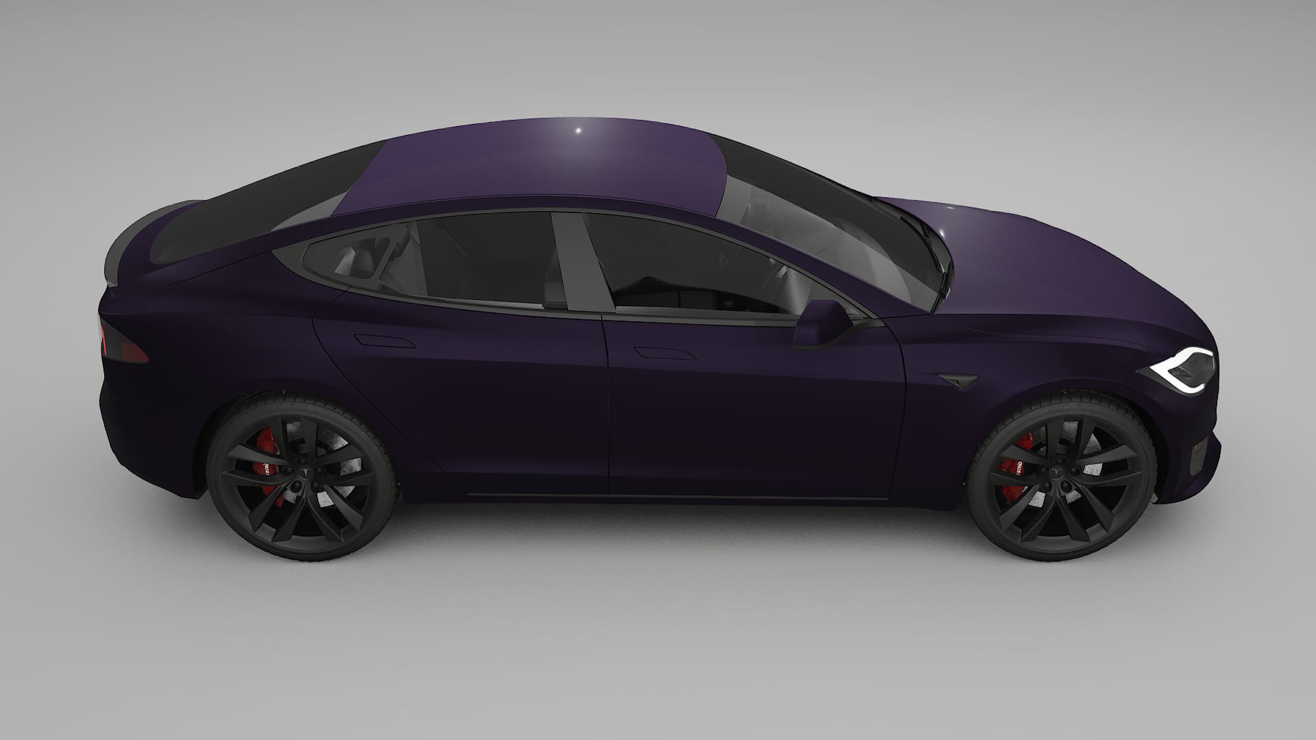 Tesla Model-S Refresh PPF Fólie | VIOLET TPU PPF - kompletní pre-cut kit