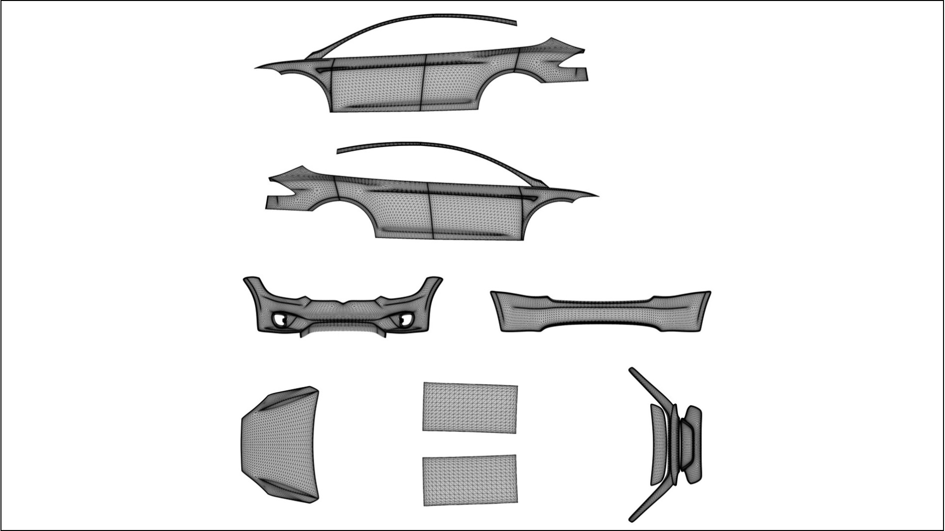 Tesla Model-X PPF Fólie | SAND TPU PPF - kompletní pre-cut kit