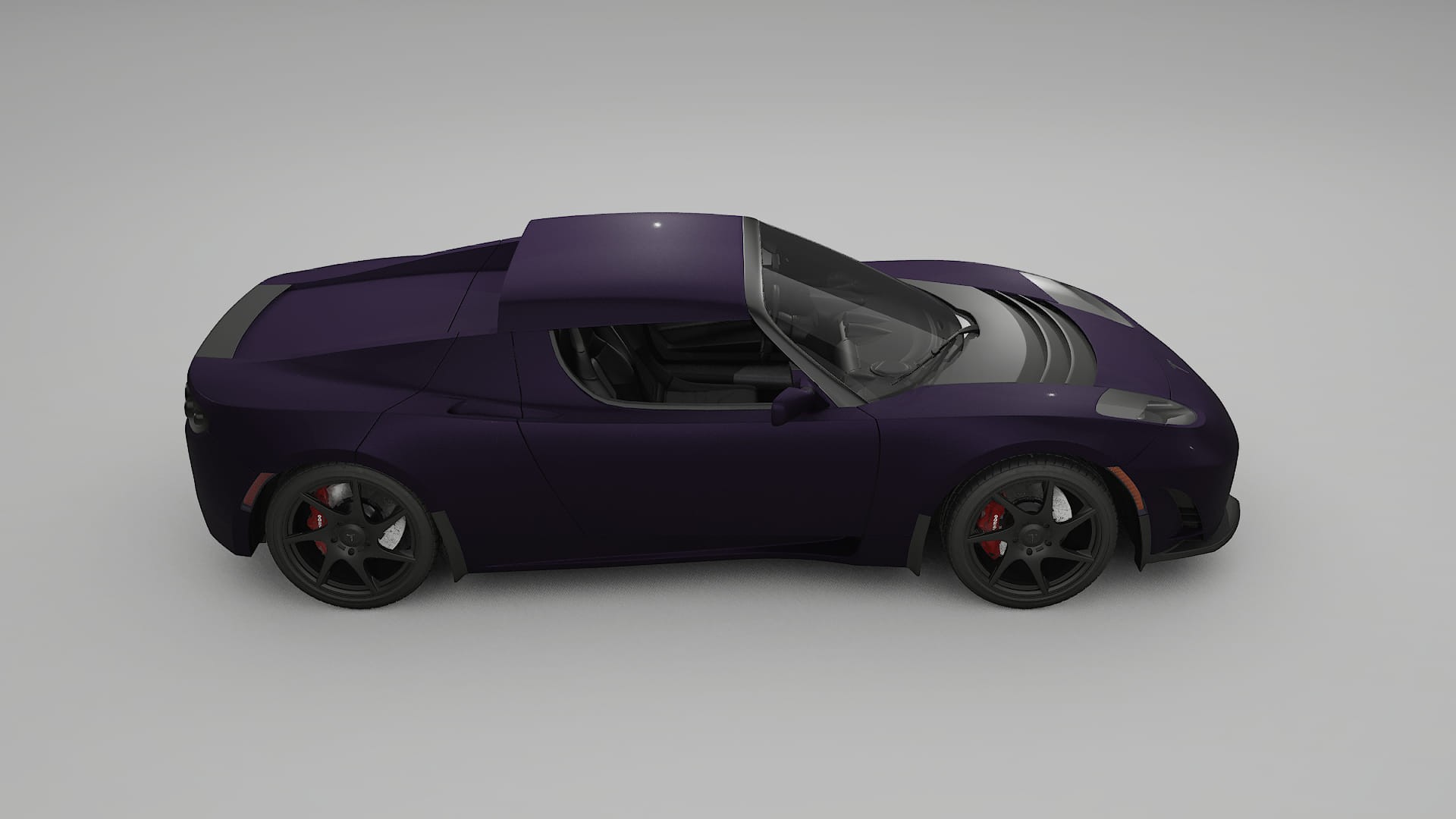Tesla Roadster 2.5 PPF Fólie | VIOLET TPU PPF - kompletní pre-cut kit