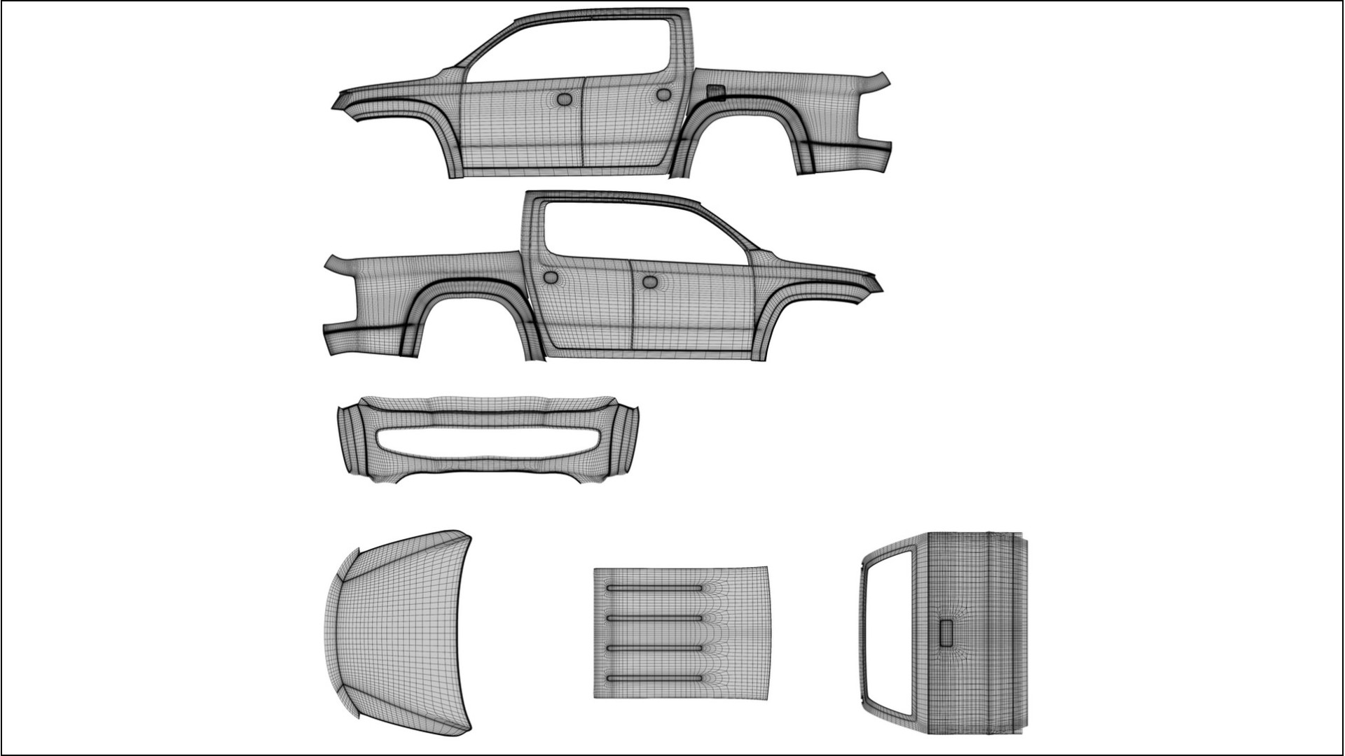 VW Amarok 2H PPF Fólie | SLATE TPU PPF - kompletní pre-cut kit