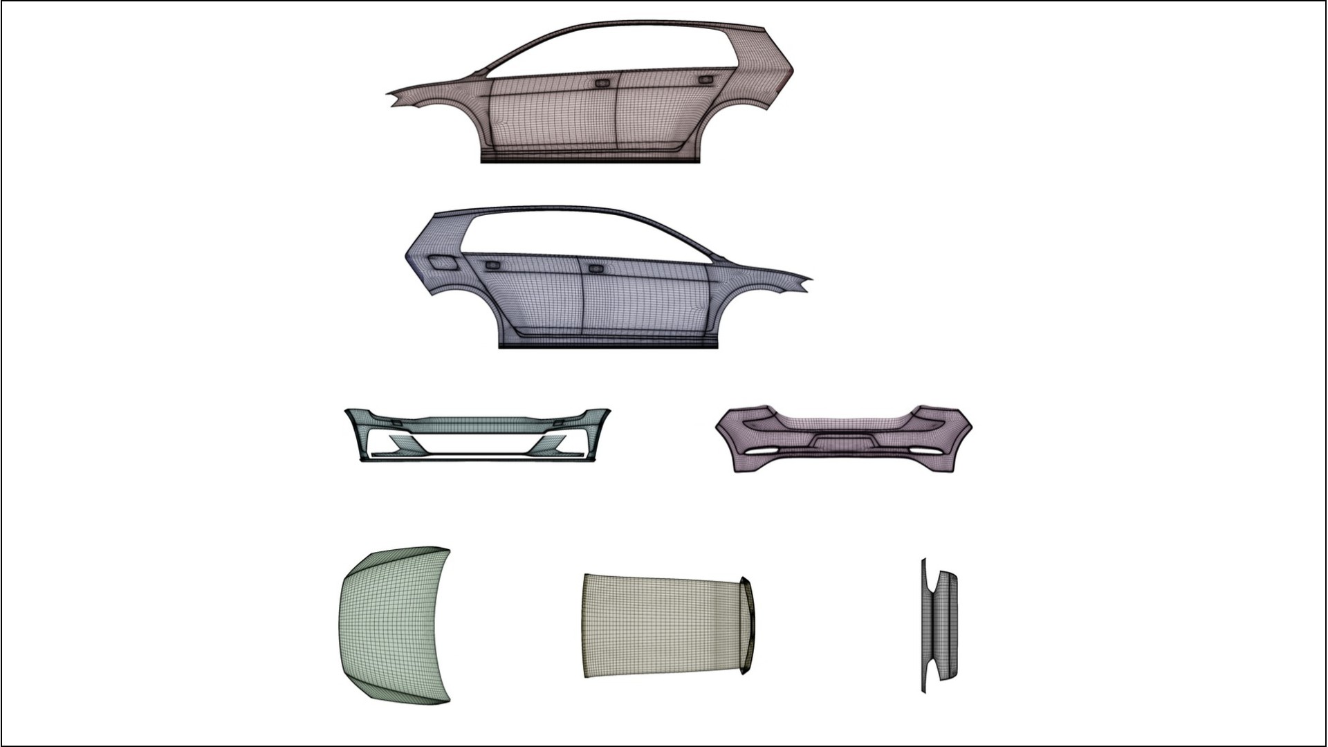 VW Golf Mk7 PPF Fólie | OPAL TPU PPF - kompletní pre-cut kit