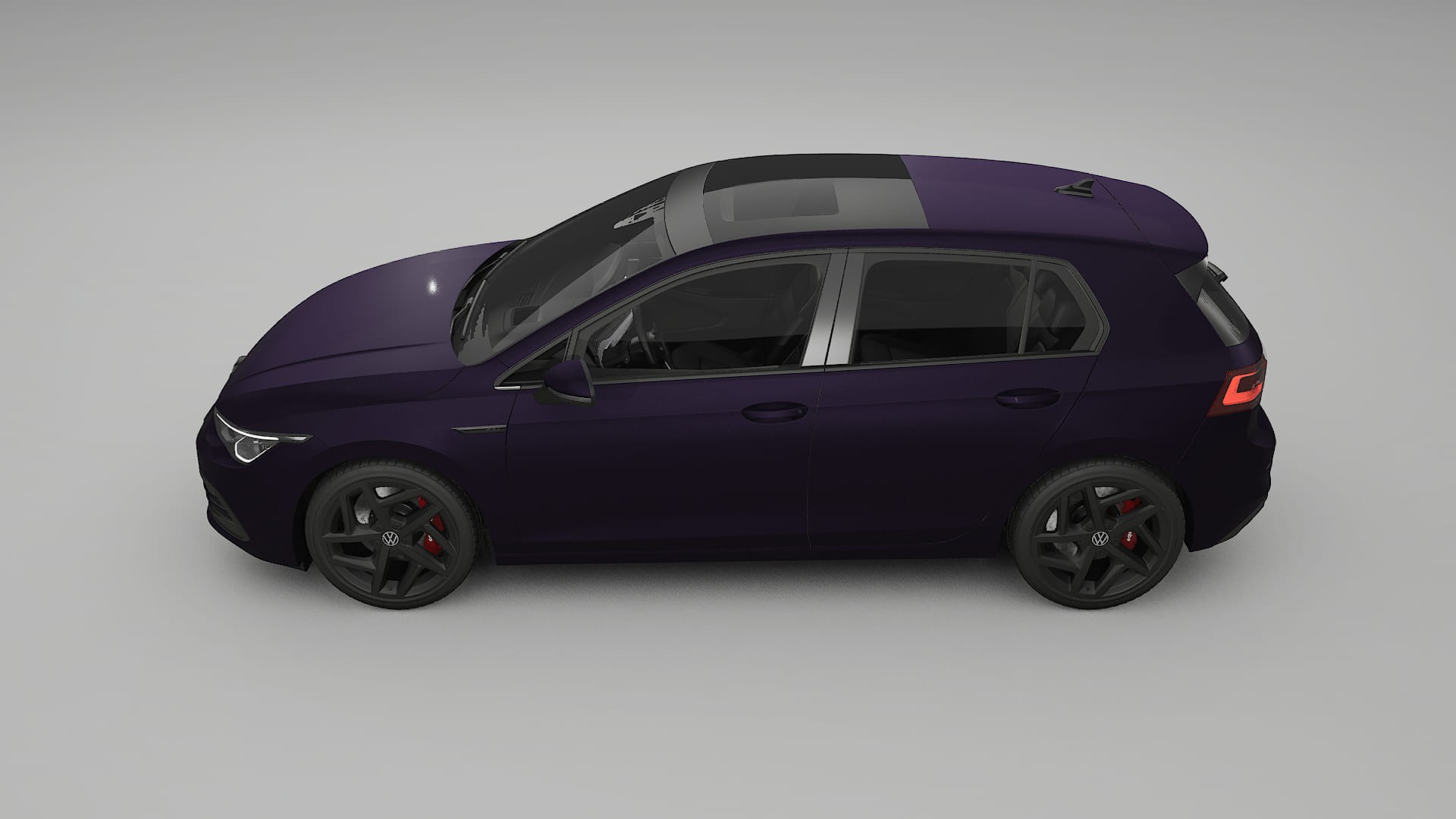 VW Golf Mk8 PPF Fólie | VIOLET TPU PPF - kompletní pre-cut kit