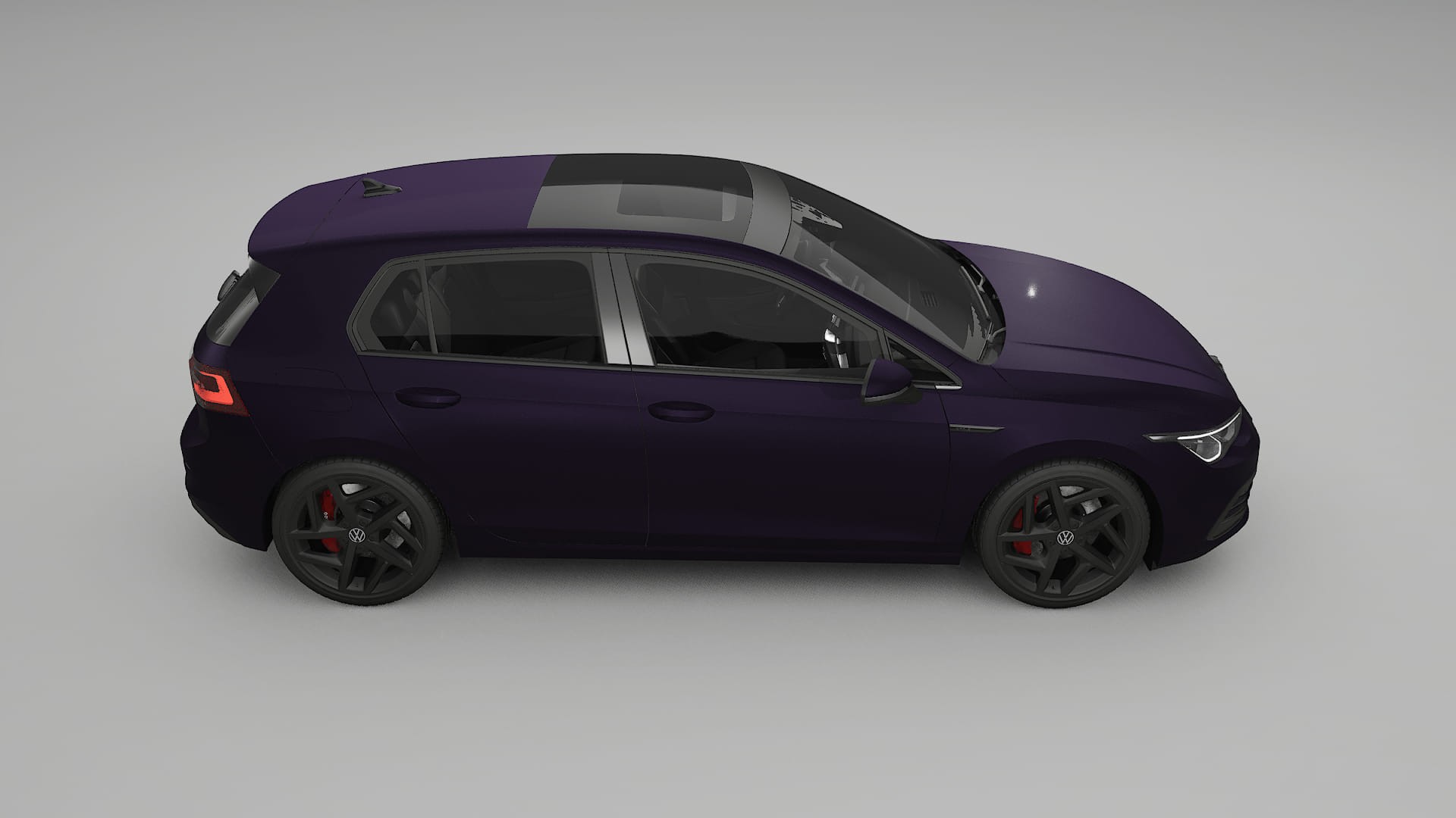 VW Golf Mk8 PPF Fólie | VIOLET TPU PPF - kompletní pre-cut kit