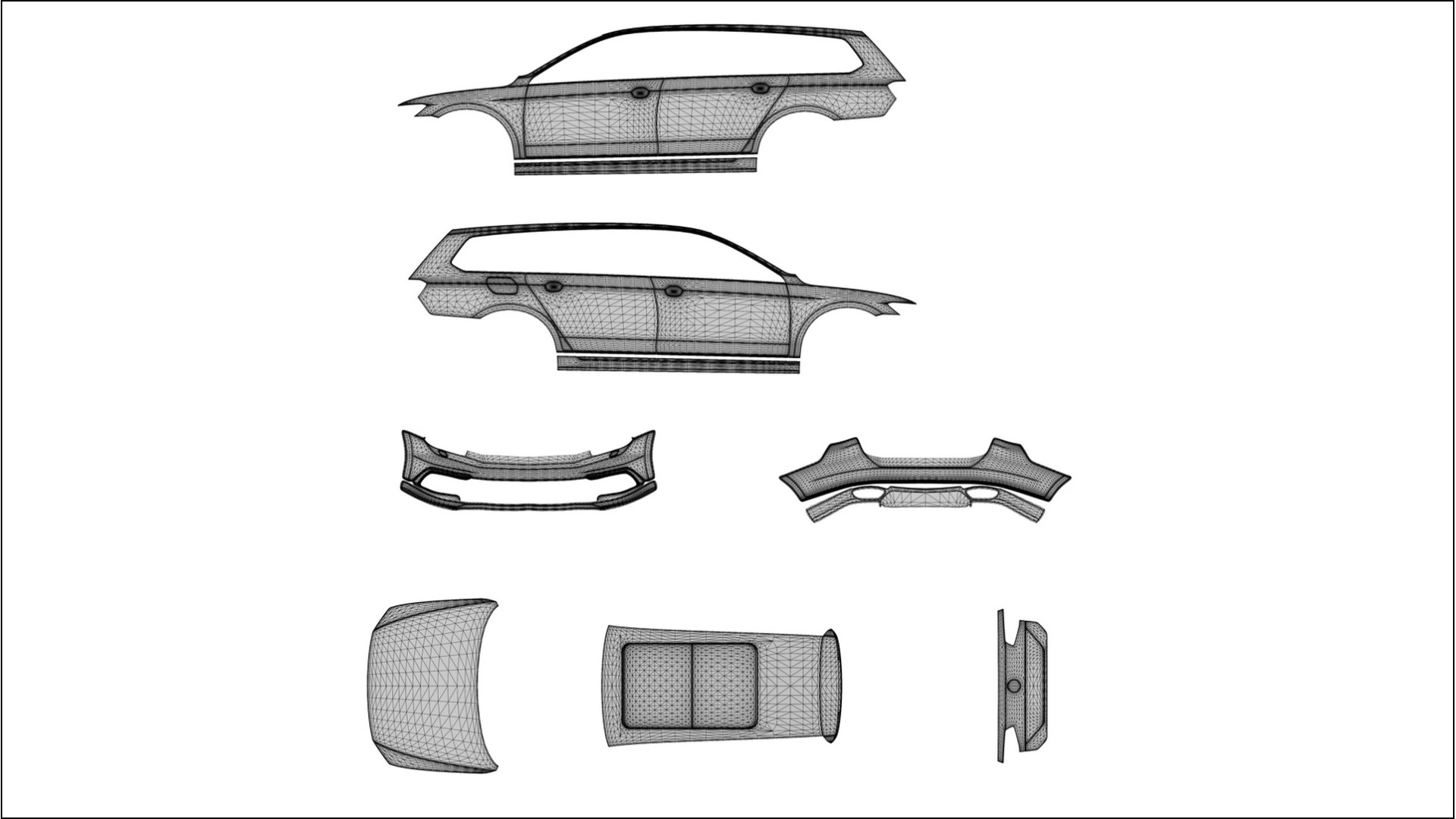 VW Passat Variant-R B8 PPF Fólie | CINDER TPU PPF - kompletní pre-cut kit