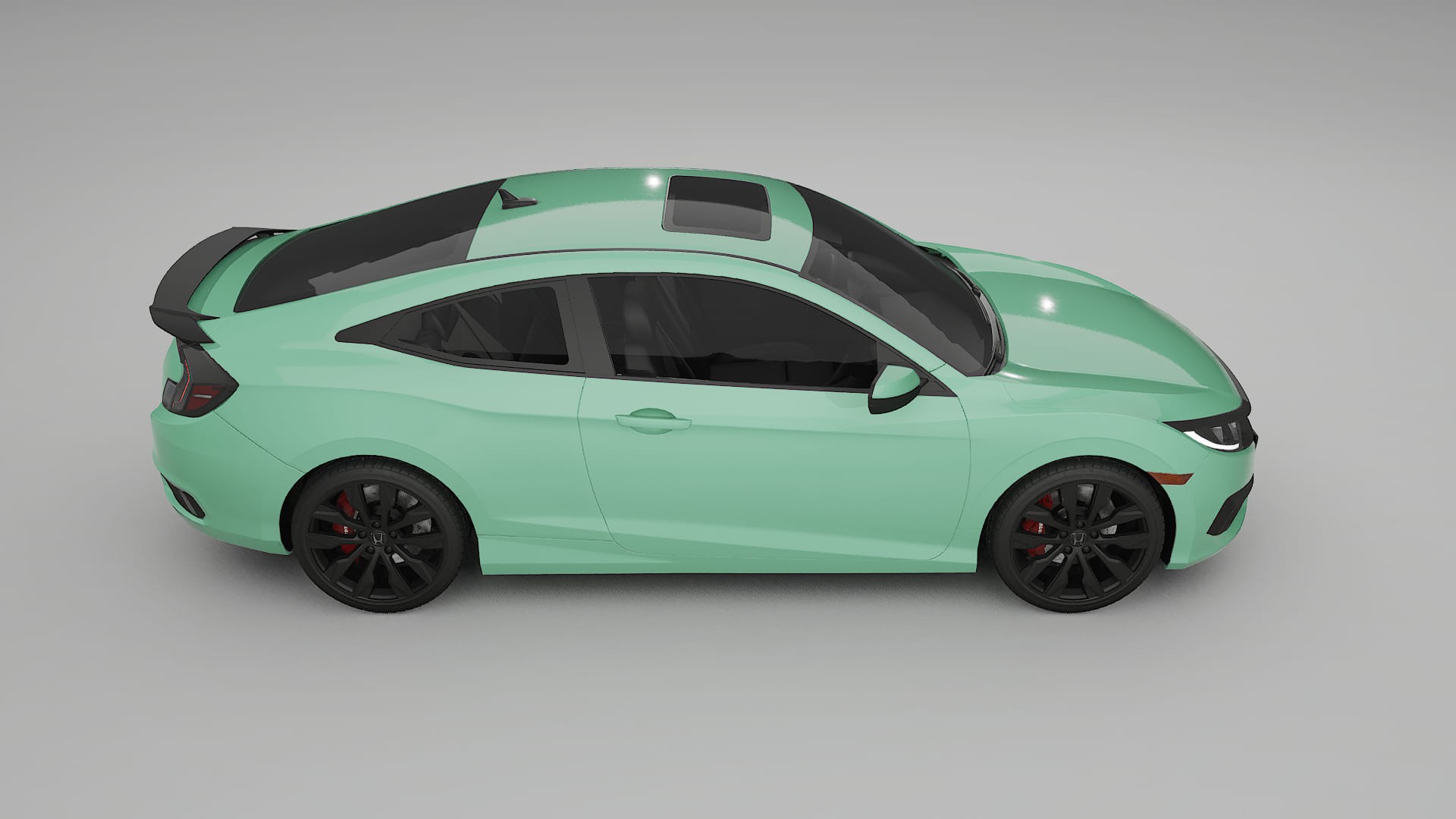 Honda Civic coupe prefacelift PPF Fólie | DUSTY TPU PPF - kompletní pre-cut kit