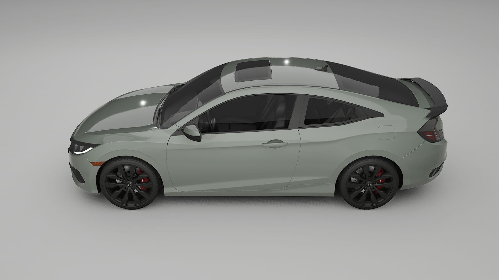 Honda Civic coupe prefacelift PPF Fólie | SLATE TPU PPF - kompletní pre-cut kit
